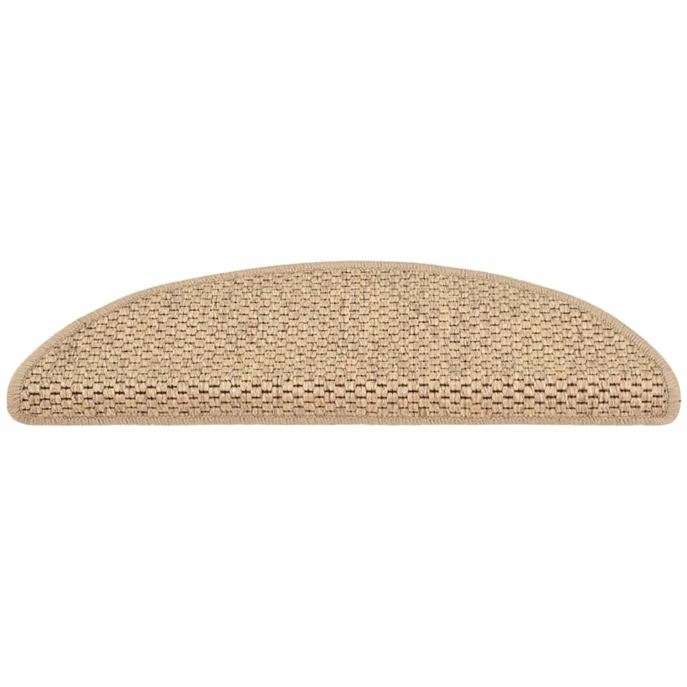 Alfombrillas autoadhesivas para escaleras Sisal-Look 15 uds. 56x20 cm Arena-Hogar y jardín Artículos del hogar Peldaños de escalera