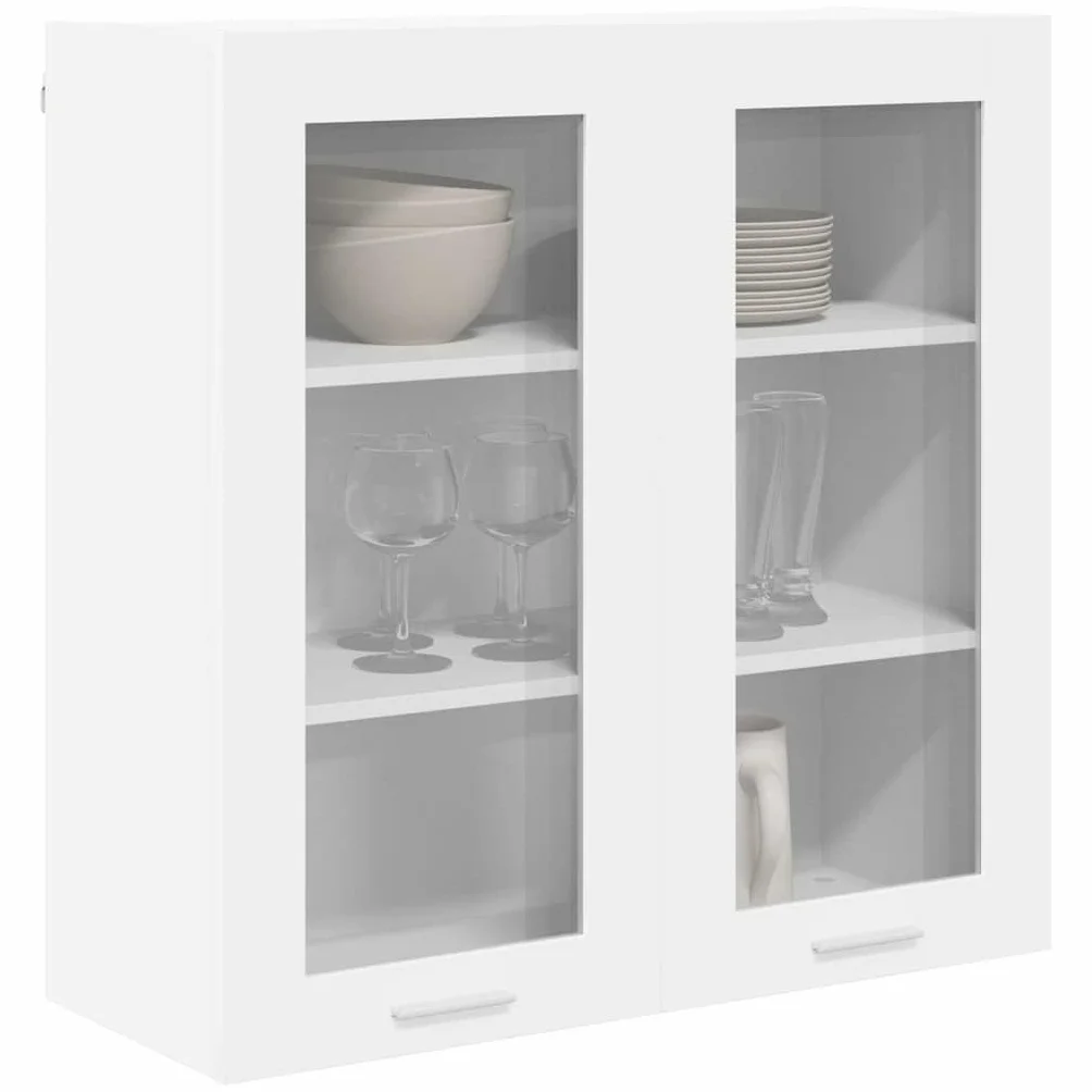 vidaXL Mueble Colgante con Puerta 80 x 31 x 80 cm Madera de ingeniería, Armario de Cocina Moderno, diseño Rectangular, Gran Espacio, Materiales Resistentes, Estilo contemporáneo, soluciones de hogar