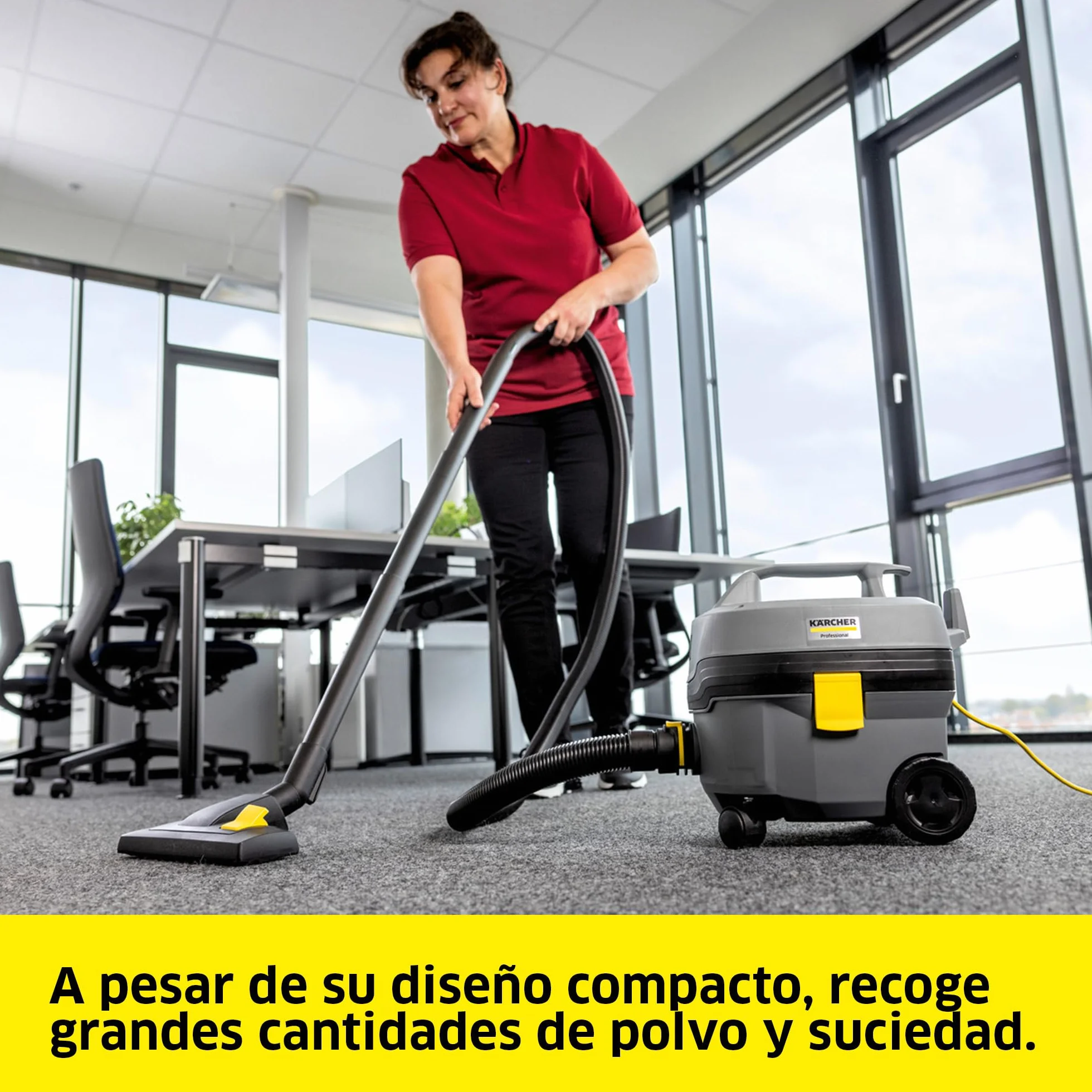 KÄRCHER Aspirador en seco T 7/1 Classic, depósito: 7 l, Potencia: 850 W, Nivel de presión acústica: 62 dB(A), Peso: 3,5 kg, Cable: 7,5 m, Cesta de Filtro Permanente