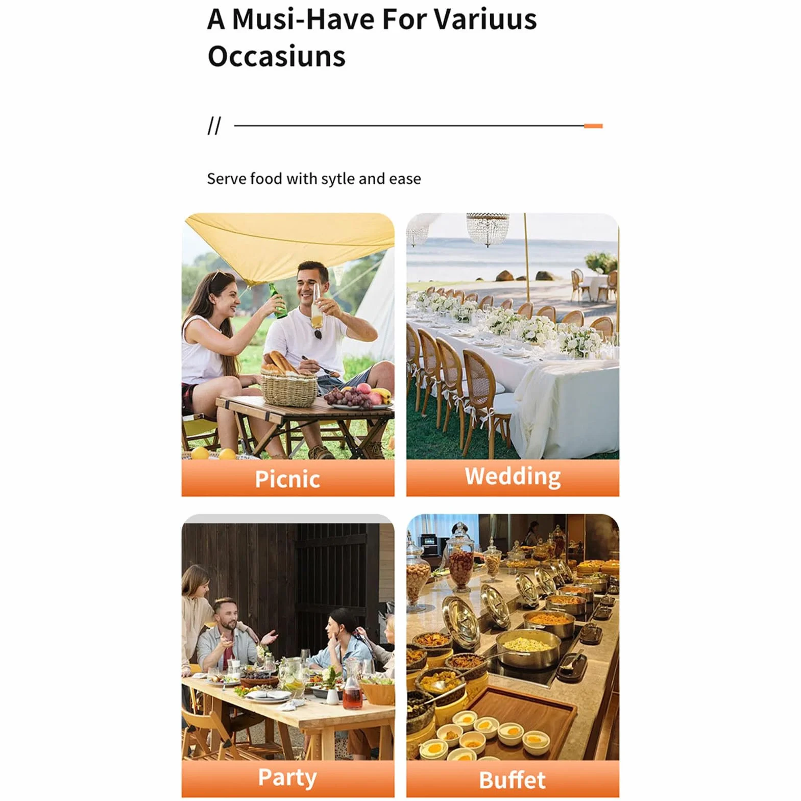 Fuentes de buffet blancas Bandeja Calentadora con Tapa Transparente | Vajilla para Buffet Para Recepciones, Banquetes, Celebraciones de Navidad, Año Nuevo, Pascua, Bodas y Eventos