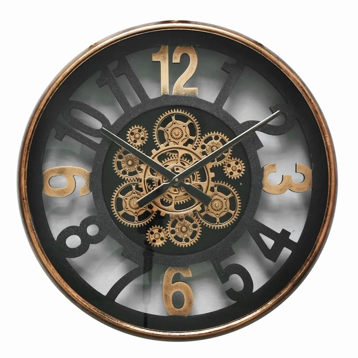 Reloj de Pared Engranaje Industrial Decorativo para Hogar, Estilo Vintage, Diseño Moderno y Elegante, 50 cm