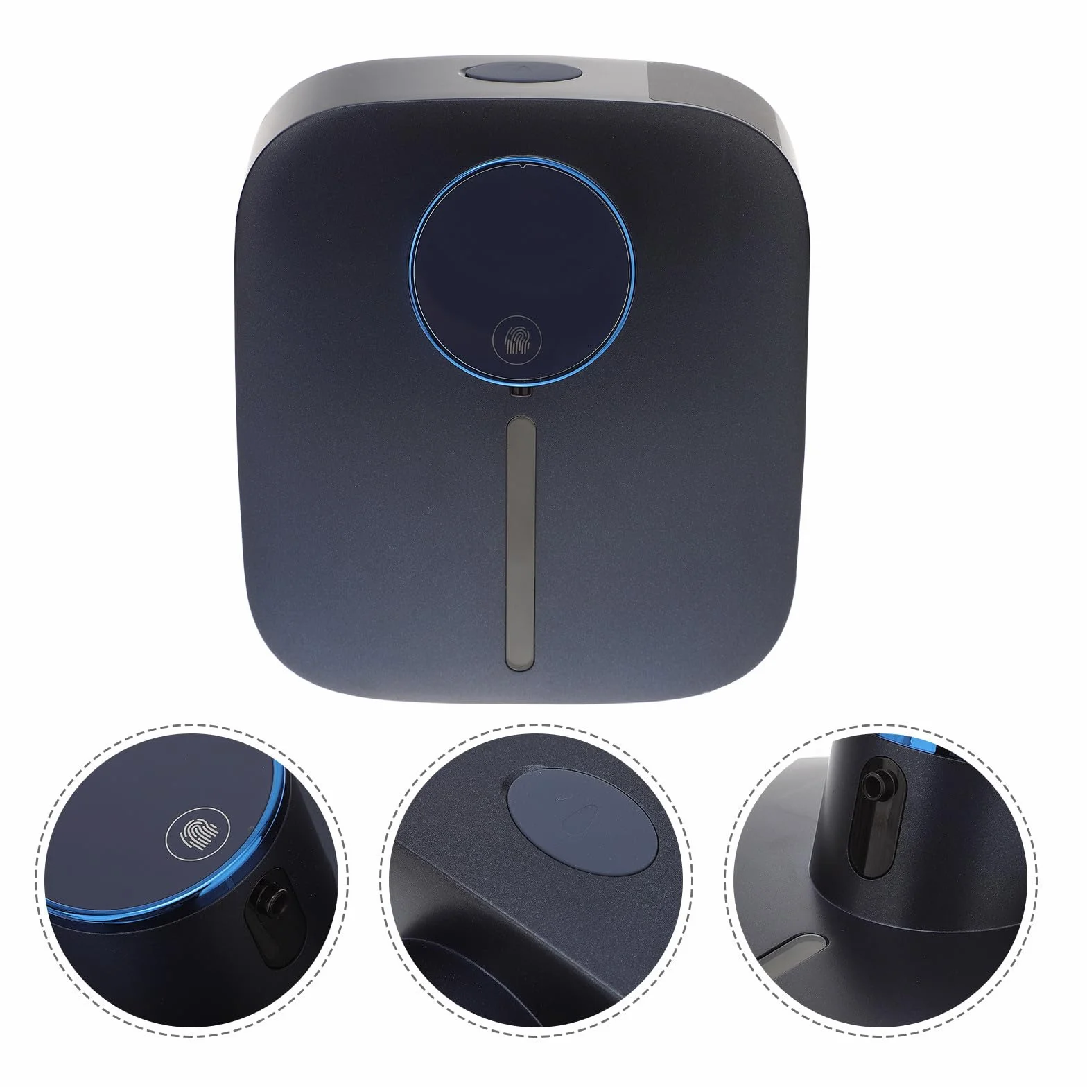DOITOOL Dispensador de Jabón Espumoso Recargable sin Contacto de Pared Sensor Automático y Batería de 1500mah para Baños y Aseos de Abs