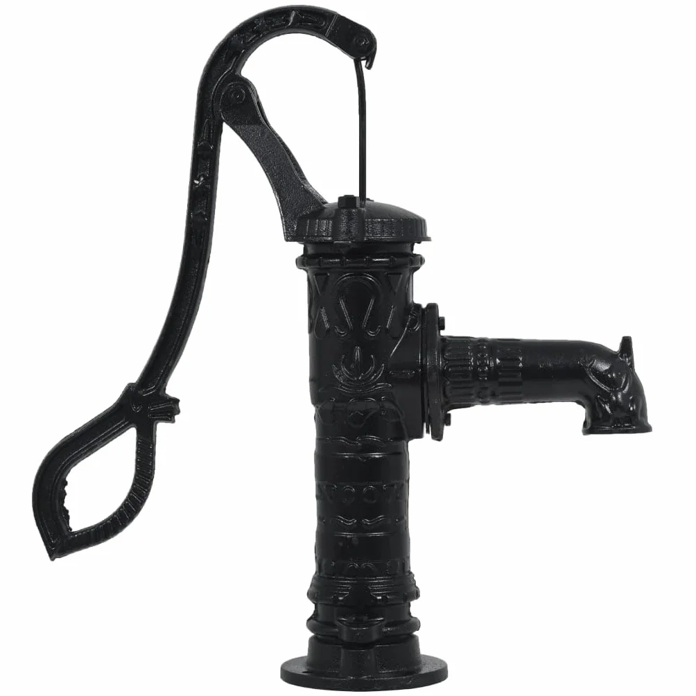 INLIFE Bomba de agua de jardín con soporte de hierro fundido, ferretería, bombas de ferretería (29,2 kg)