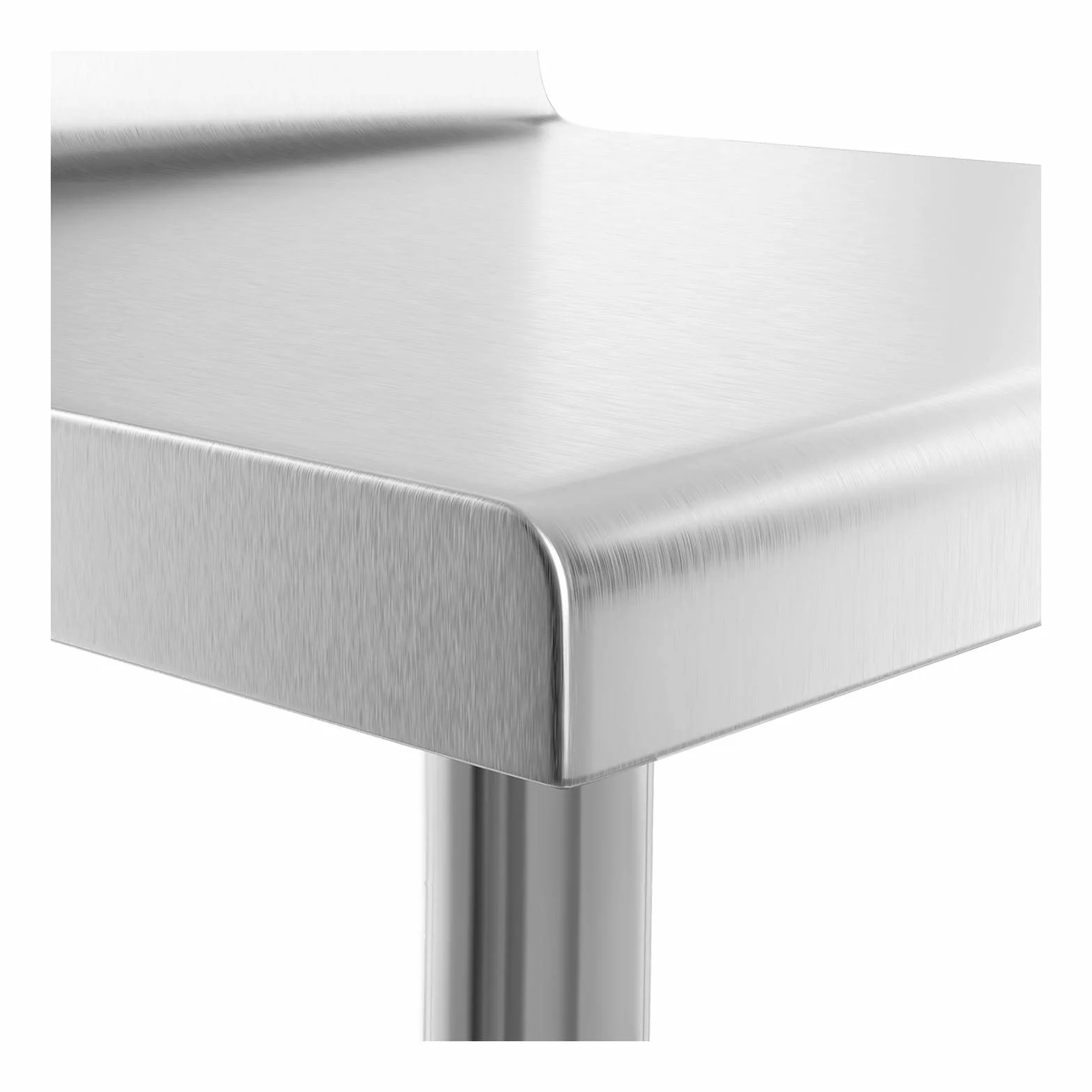 Royal Catering Mesa de Acero Inoxidable 60x60 cm RCAT-60/60-N Capacidad 250 kg