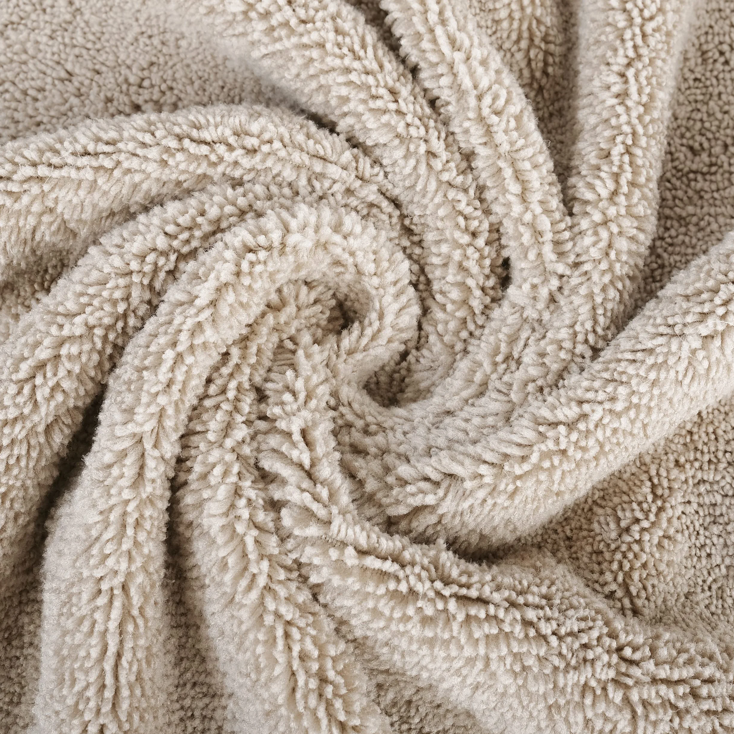 Juego de Toallas de baño de Microfibra Antipelusa Secado rápido Pack de 6 Beige