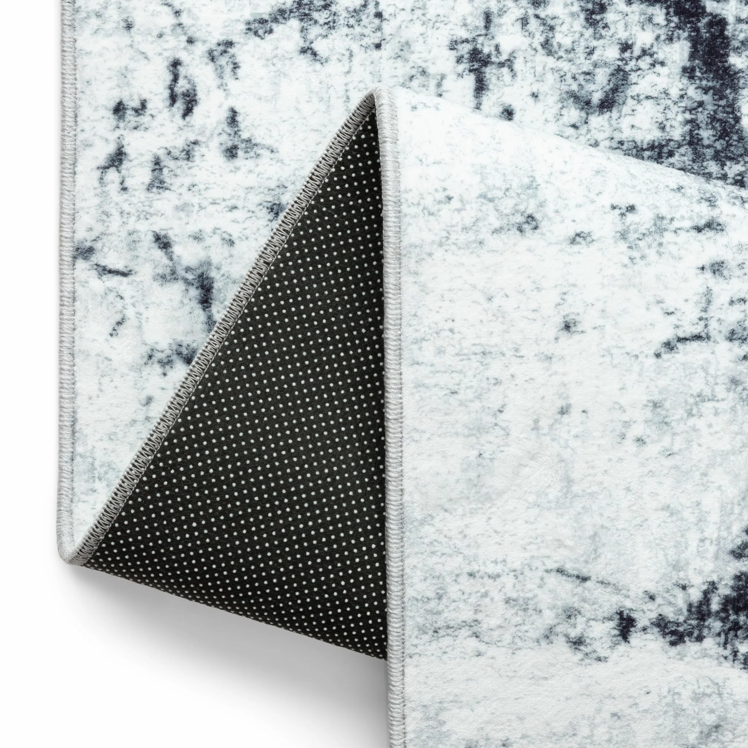 TAPISO Bari Alfombra Motivo Abstracto Difuminado Azul Gris Oscuro - Alfombra Impresa con Base Antideslizante Salón Dormitorio Diseño Moderno Öko-Tex 120 x 170 cm