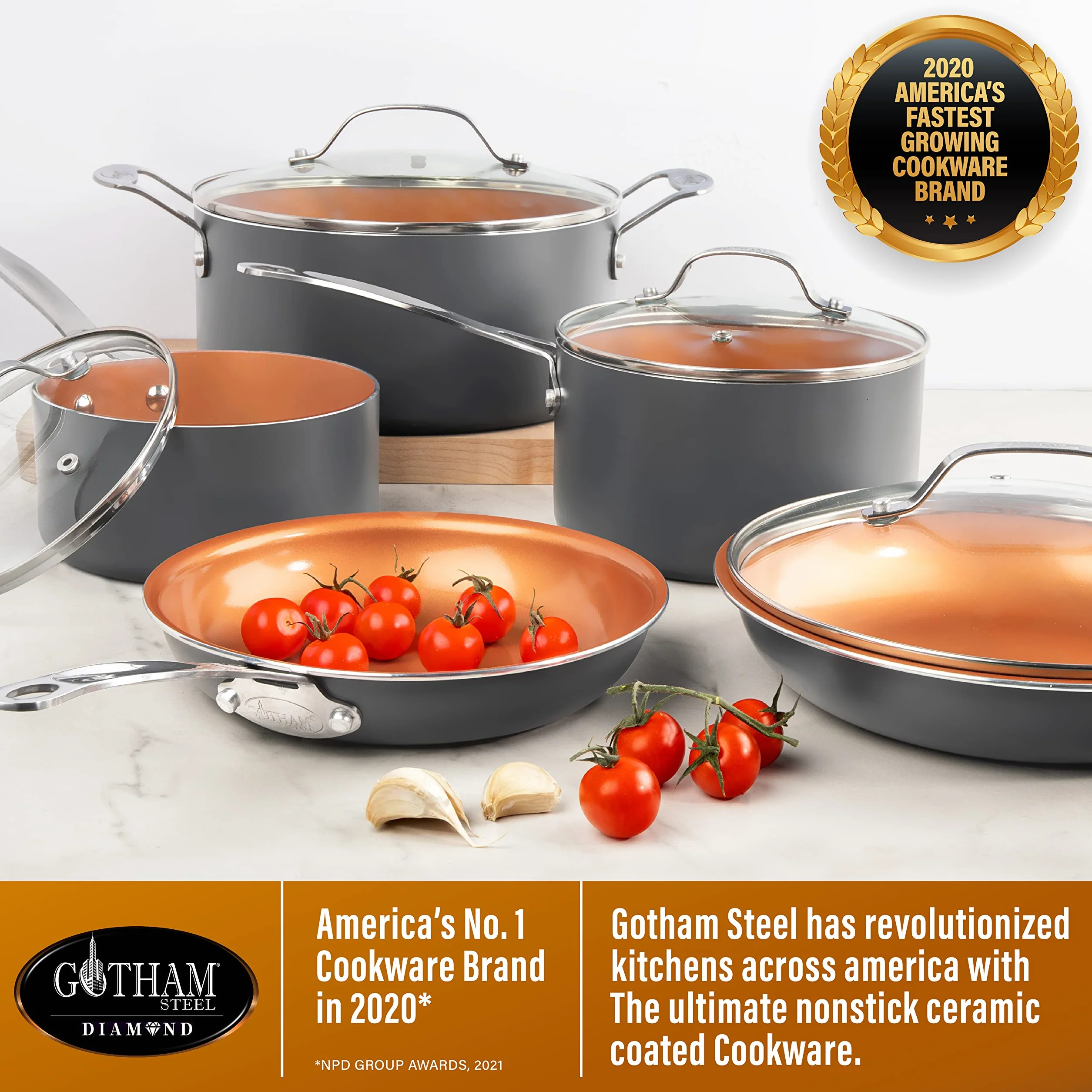 GOTHAM STEEL Mini sartén para huevos y tortillas con revestimiento ultra antiadherente de titanio y cerámica, 5.5 pulgadas, apta para lavavajillas, mango que se mantiene frío