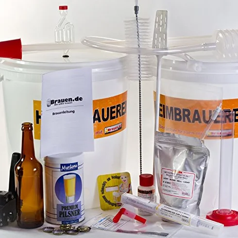 Juego completo de elaboración de cerveza para cerveza de hasta 23 litros de cerveza