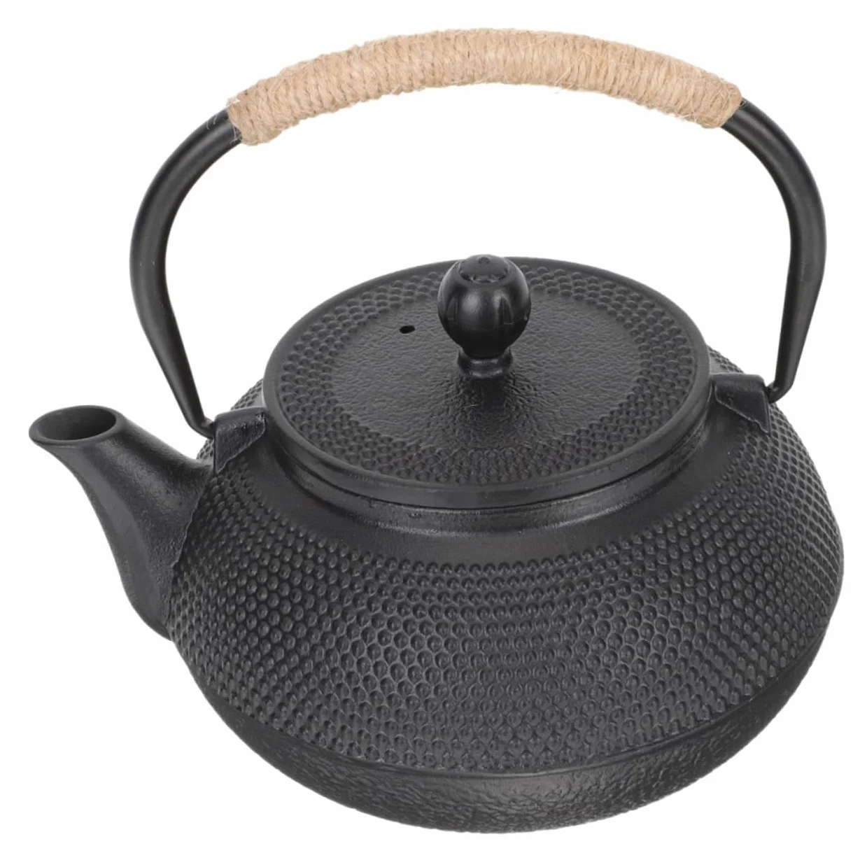 Cabilock Tetera Pequeña De Hierro Forjado Asa Antideslizante Tetera De Escritorio Resistente Al Calor Hogar Utensilio Para Servir Té