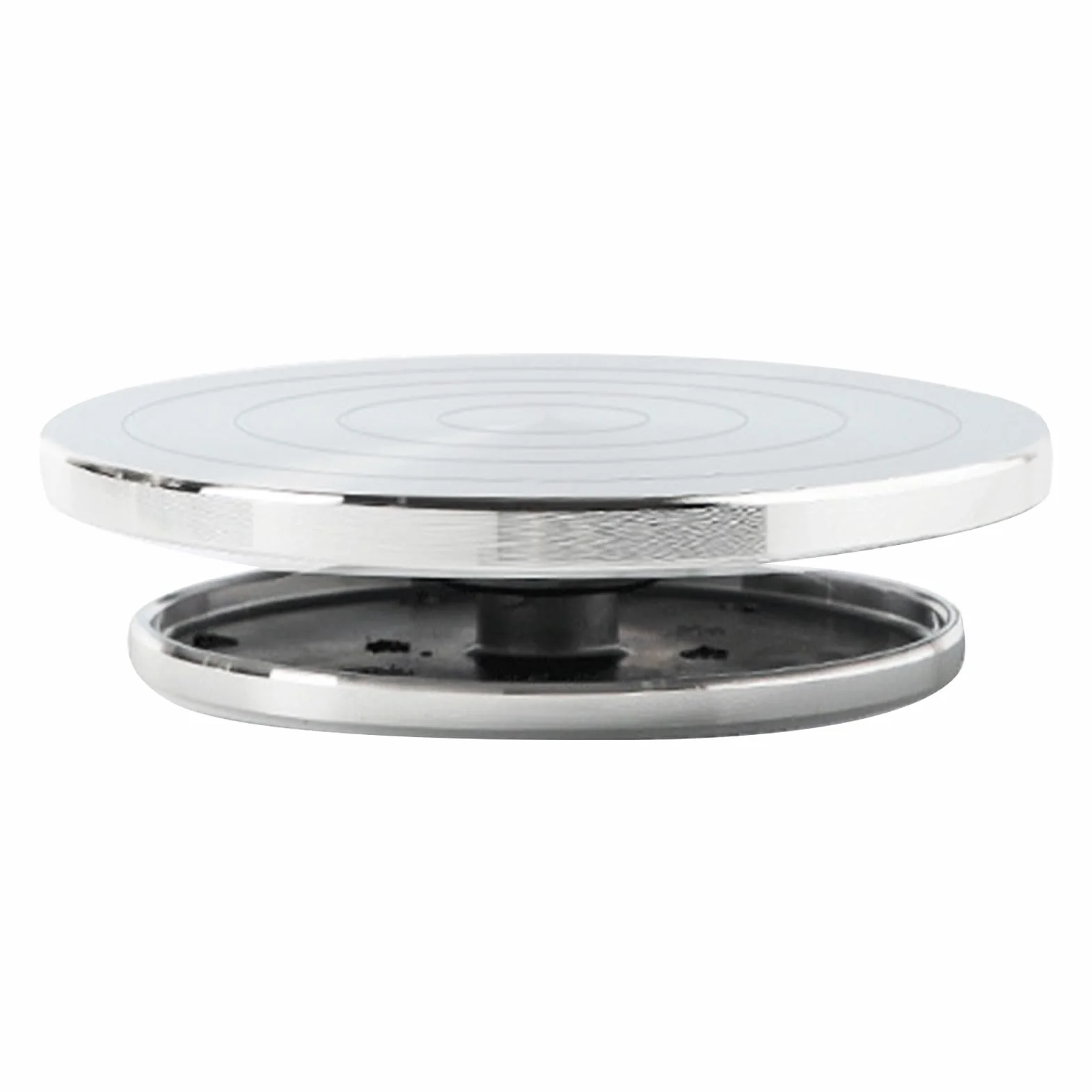 Rueda de cerámica, tocadiscos de arcilla, soporte para esculpir, base de acero resistente, rotación suave de 360° para estudio, taller, aula y uso doméstico, 4.33 x 4.33 x 1.57 pulgadas