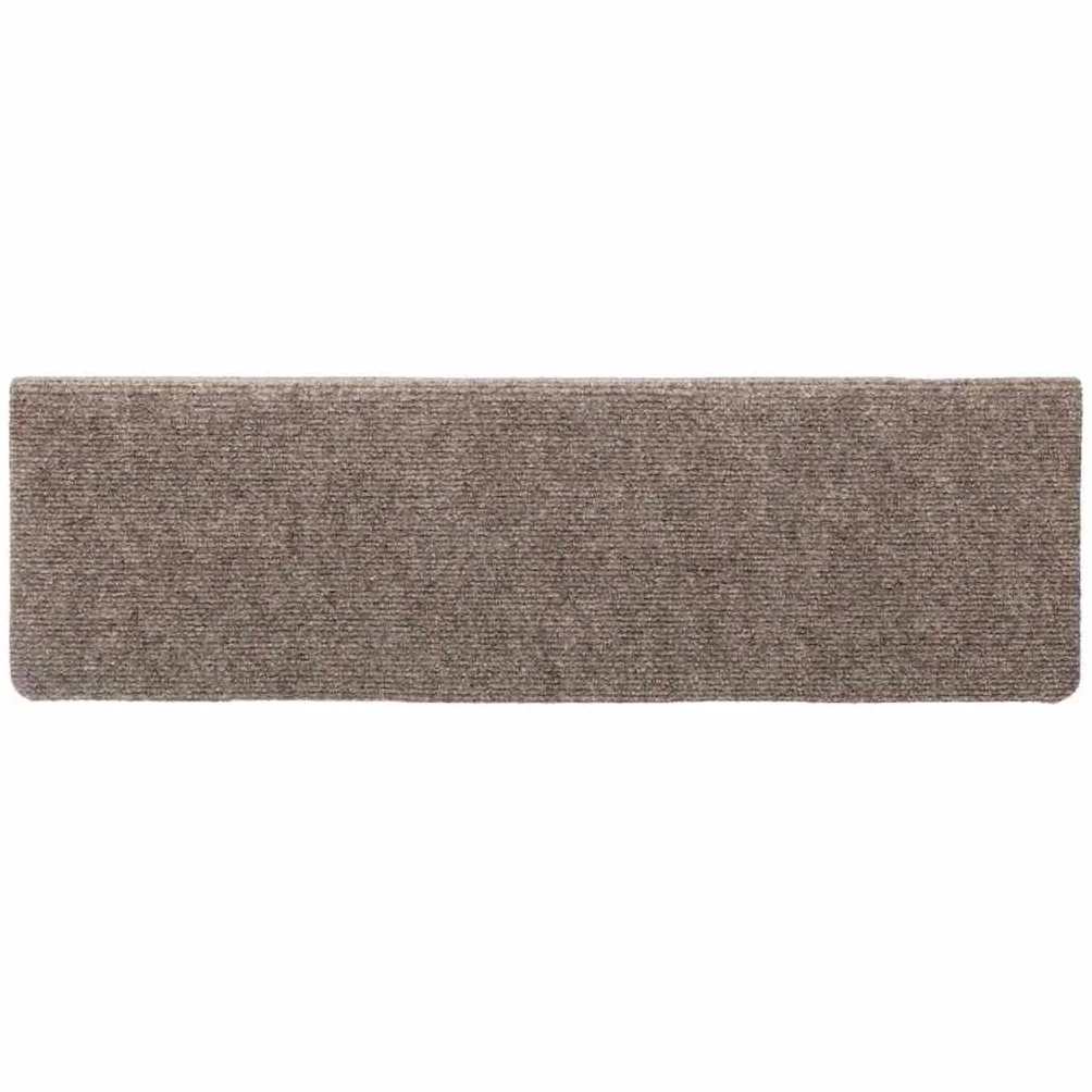Alfombrillas autoadhesivas para escalones, 30 unidades, color beige, 65 x 21 x 4 cm, borde rectangular, antideslizantes, con aislamiento acústico de pisadas y pisadas, para escaleras de madera