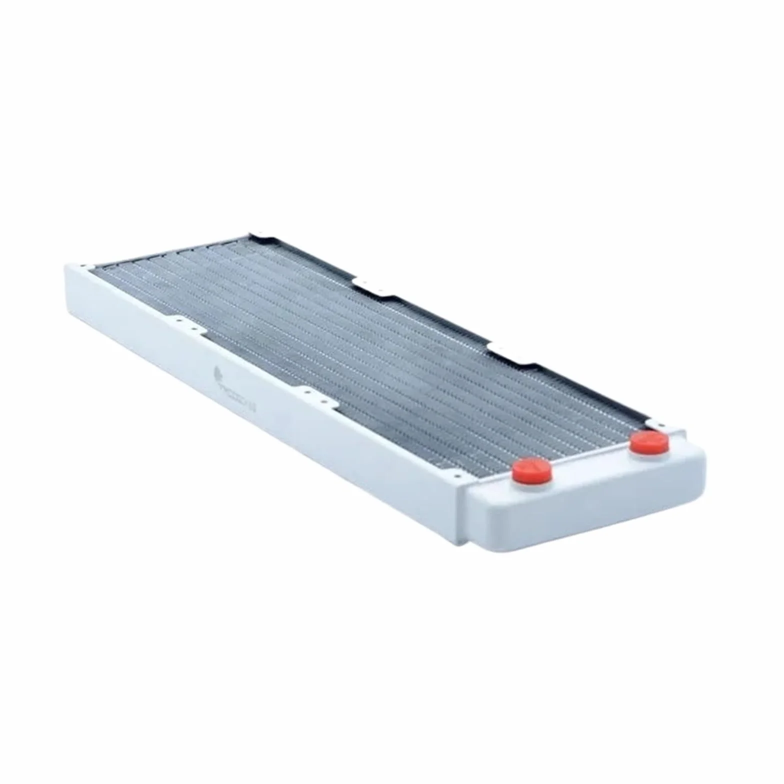 Enfriador de Mosto Intercambiador De Disipador Calor Del Radiador, 360mm, Cobre, 2,7 Cm, Enfriador Líquido Blanco, Espesor, Ventiladores Refrigeración Por Agua, 12CM(Bianco)