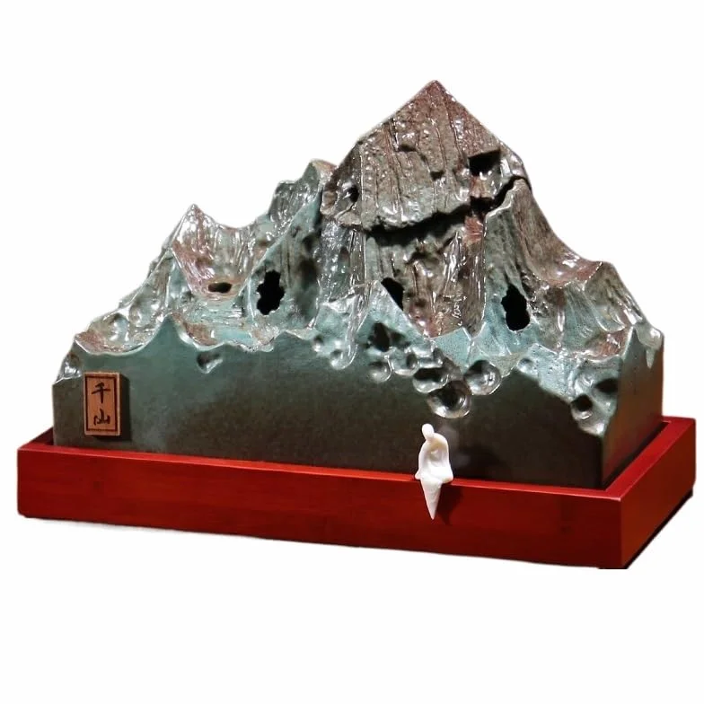 Fuente De Interior Adornos de rocalla y Agua Corriente for Oficina, humidificador for Mesa de té, Fuente Creativa de Escritorio for el hogar Fuente De Sobremesa