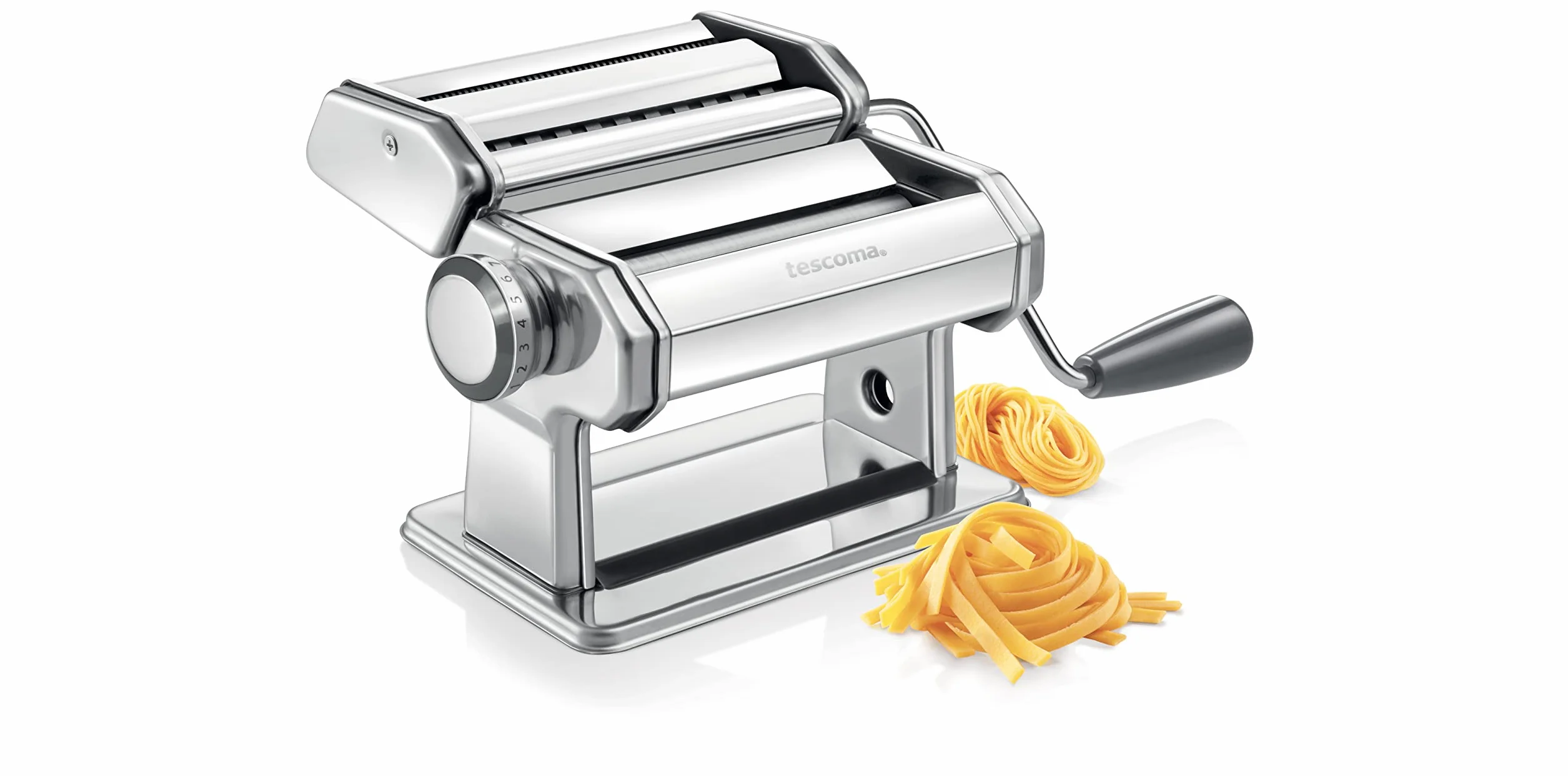 Tescoma 428694 Máquina de pasta casera para fideos, fettuccine, fideos y lasaña, línea GrandCHEF, acero inoxidable