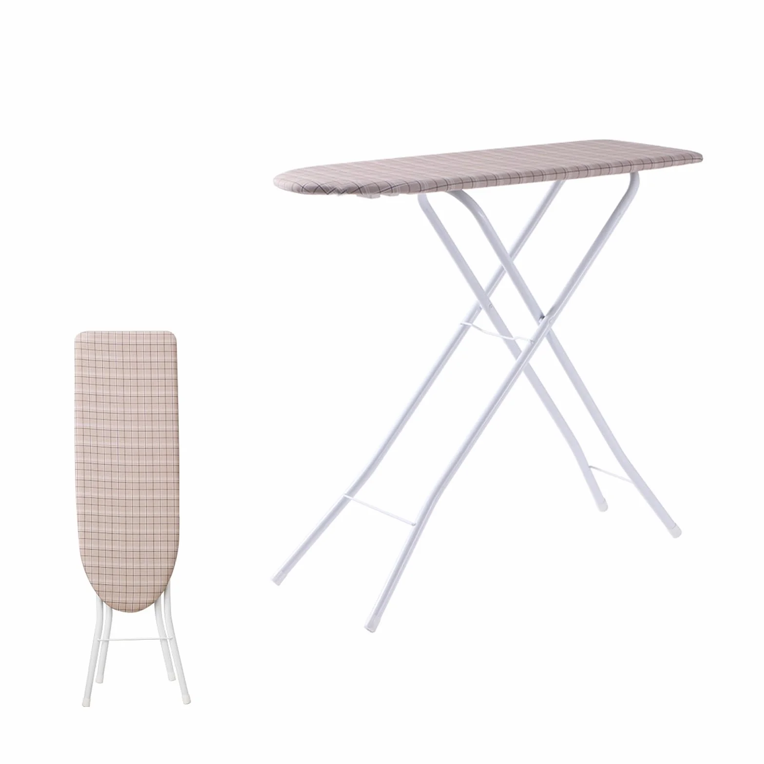 Tabla de Planchar Plegable Tabla de Planchar a Vapors Grande Soporte de Planchado Ajustable Estructura Robusta de Cuatro Patas Fácil de Mover Adecuada Para uso en el Lavadero Del Hogar o en el Dormito