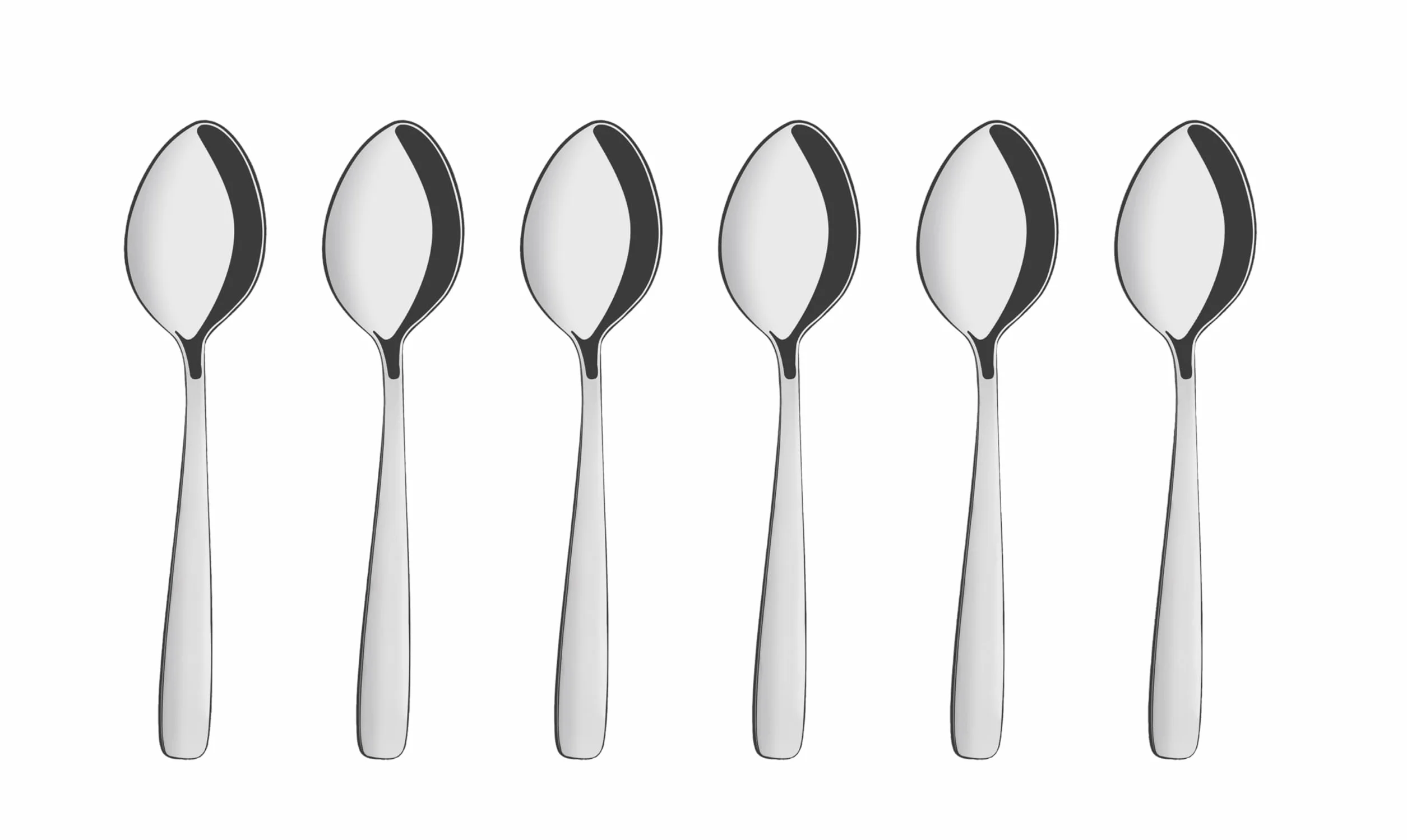 Tramontina Set Cucharas de Té en Acero Inoxidable Amazonas 6 piezas