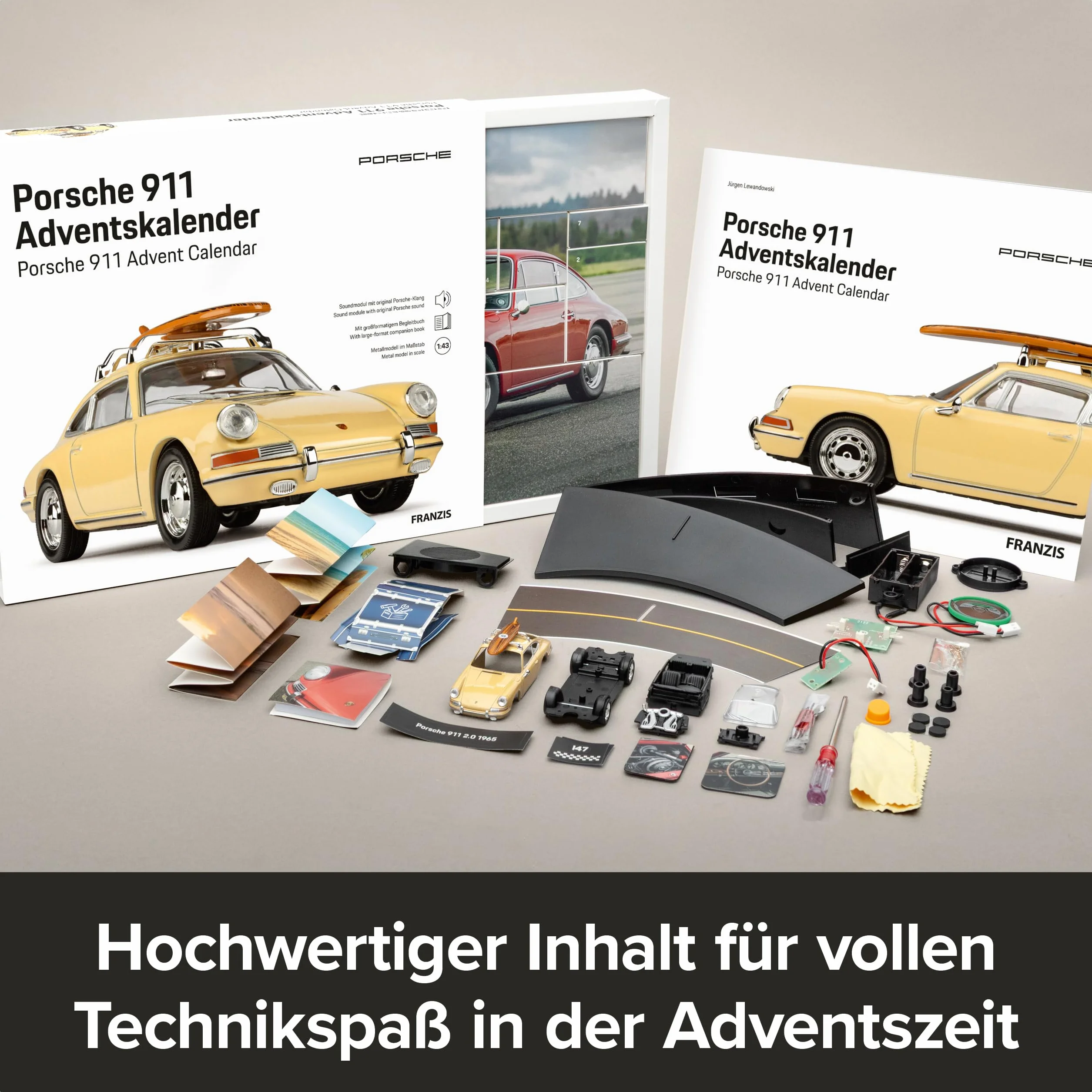 FRANZIS 67263 - Porsche 911 "Surfbrett" Adventskalender 1:43