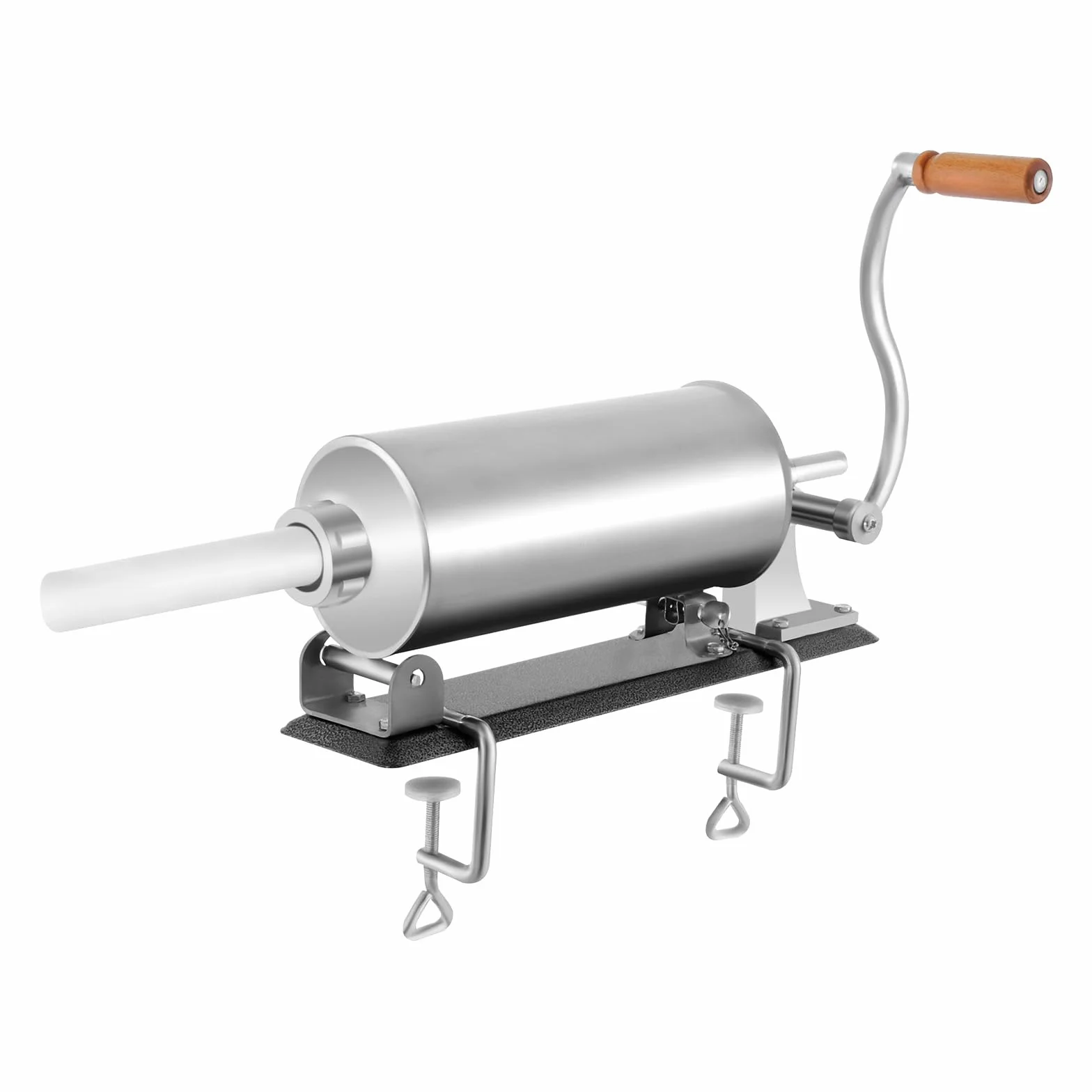 Máquina de llenado de salchichas 3L, embutido de salchichas, máquina de llenado de carne de acero inoxidable con 4 tubos de llenado, máquina manual de salchichas para caseros