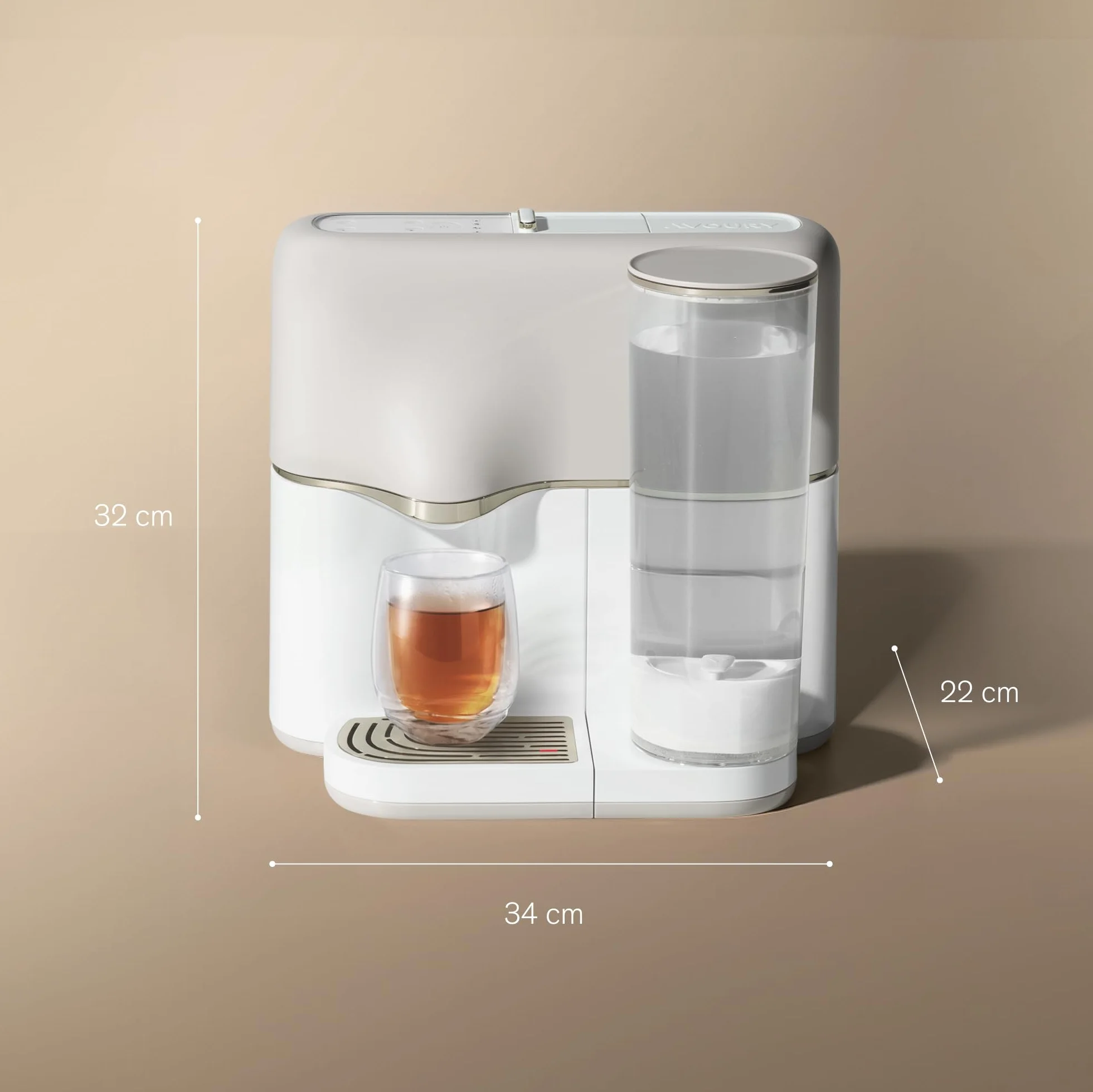 Avoury One - Tetera premium para disfrutar del té (Silver White, sin paquete)