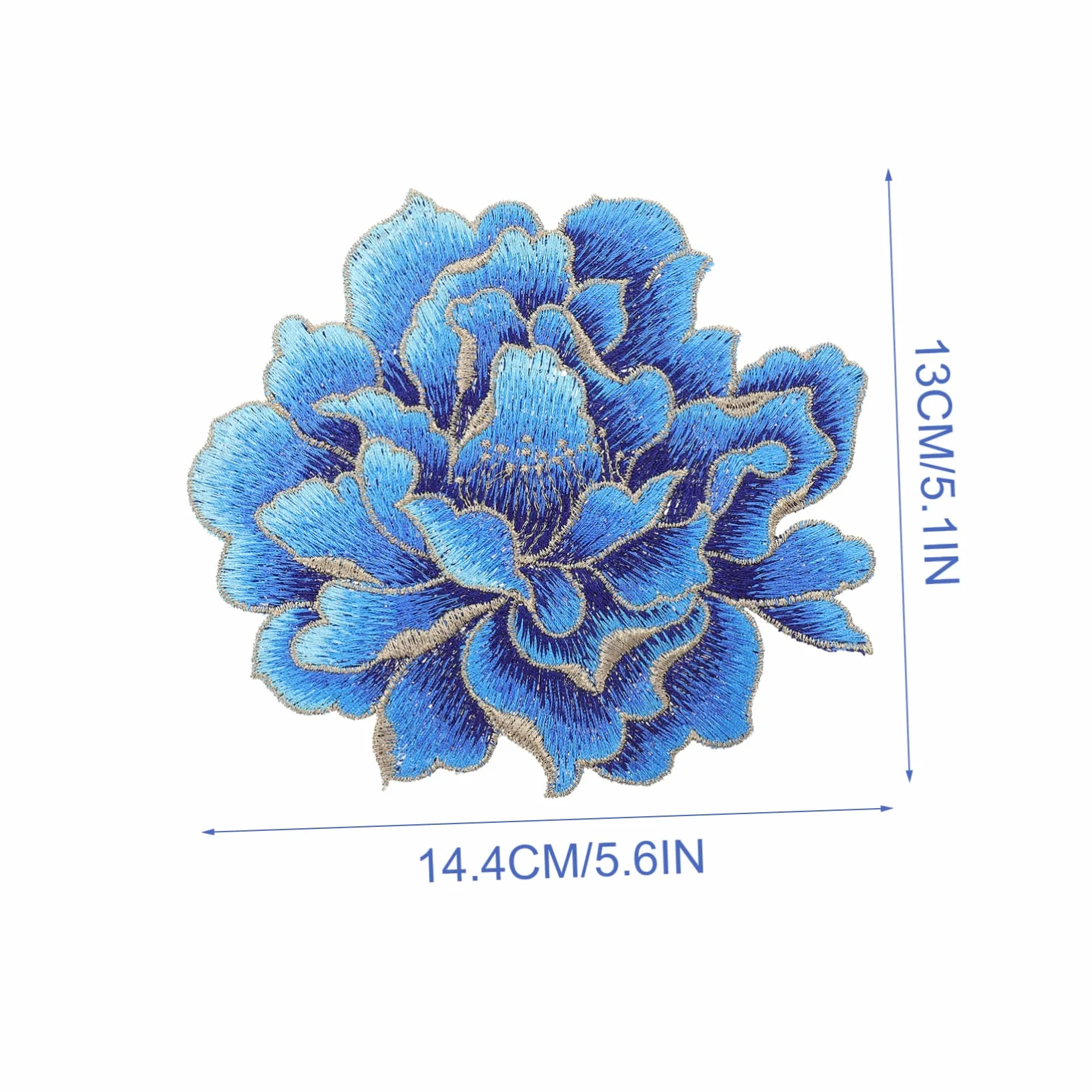 Adornos para Ropa, Parches Bordados de Tela Flores