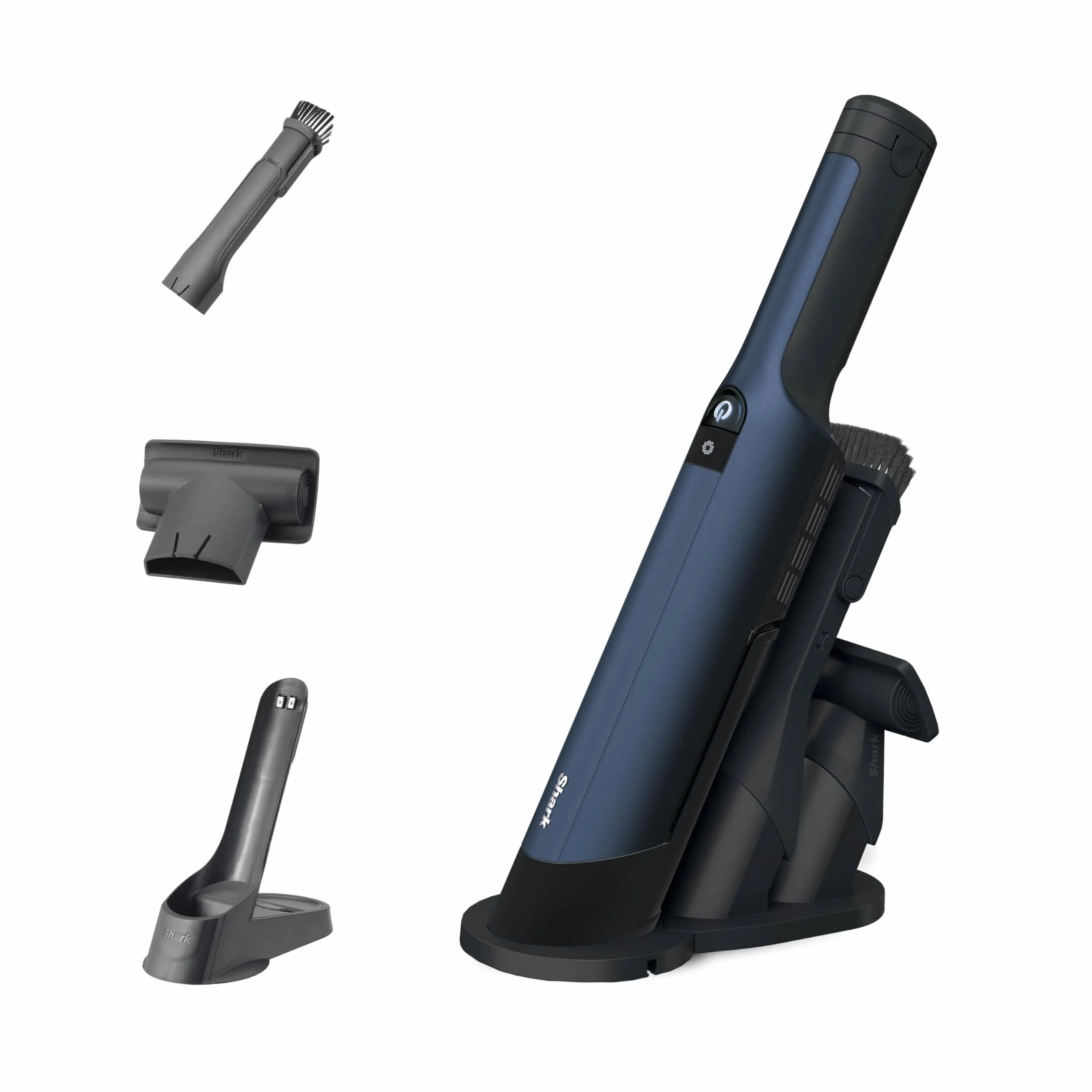 Shark WandVac 2.0 Aspiradora de Mano sin Cable - Potente Succión en Diseño Ligero y Compacto - Incluye Cepillo Multisuperficie y Base de Carga - Azul, WV270EU