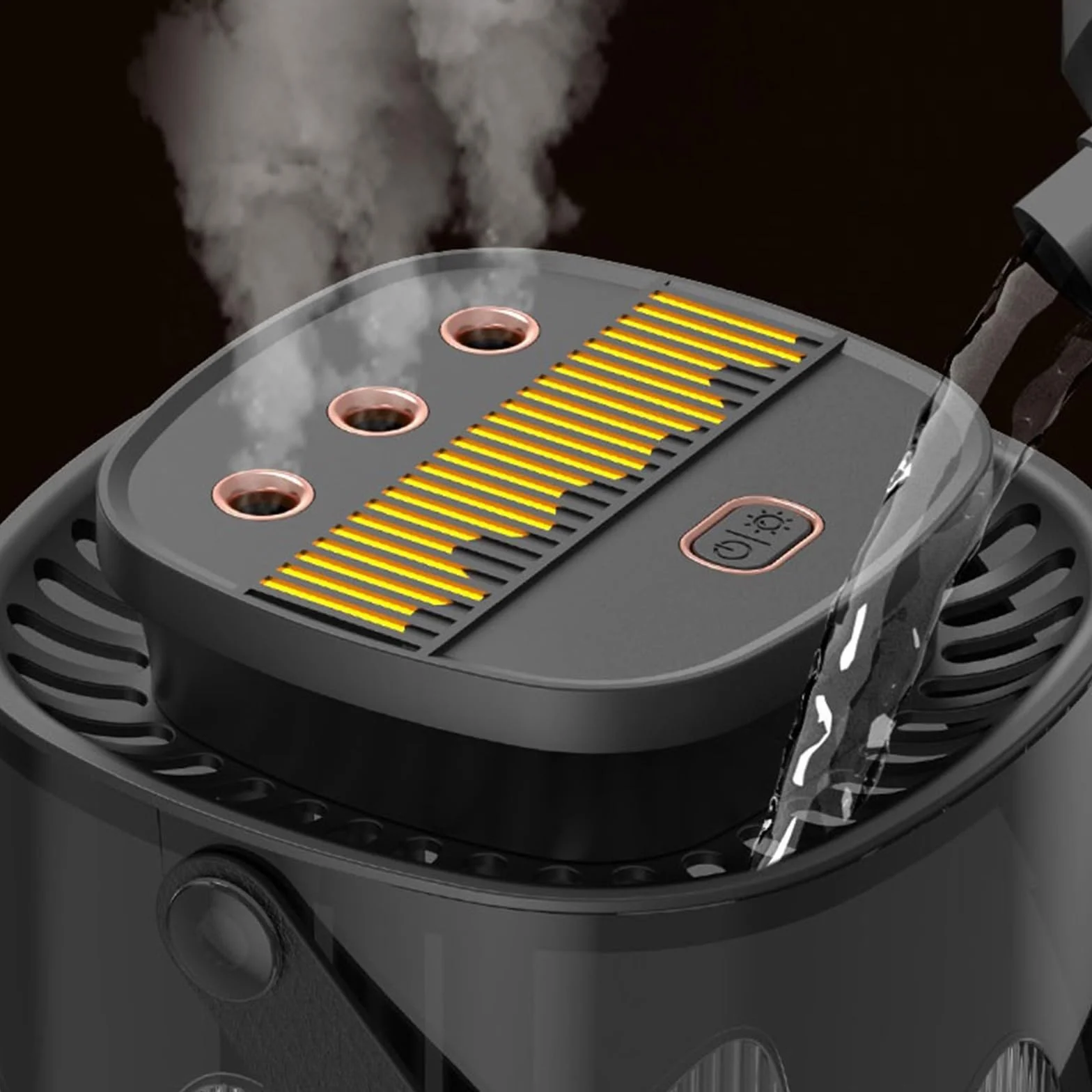 Humidificador Ultrasónico Humidificador de Aire de Escritorio, pulverizador silencioso doméstico, humidificador de Gran Capacidad de 3L, Apagado automático Humidificador de Aire