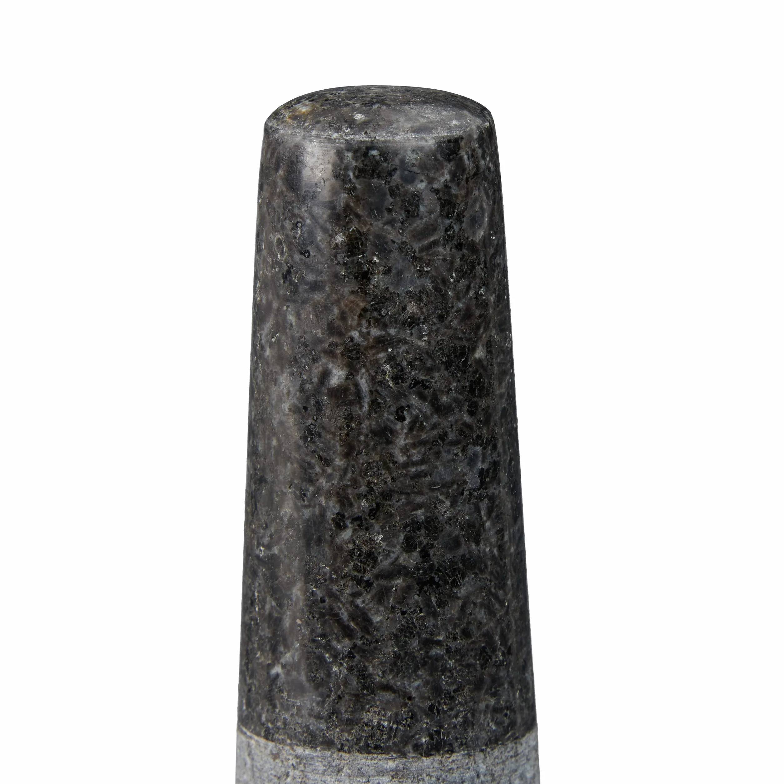 Relaxdays Mortero Granito 8,5cm Ø 100ml Gris Moledor Piedra Pulida