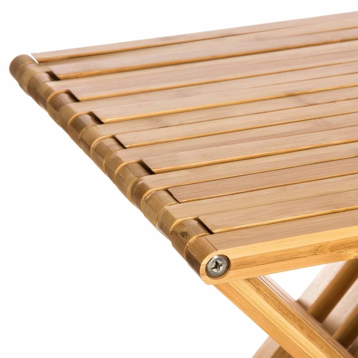Bambu Taburete Auxiliar Plegable