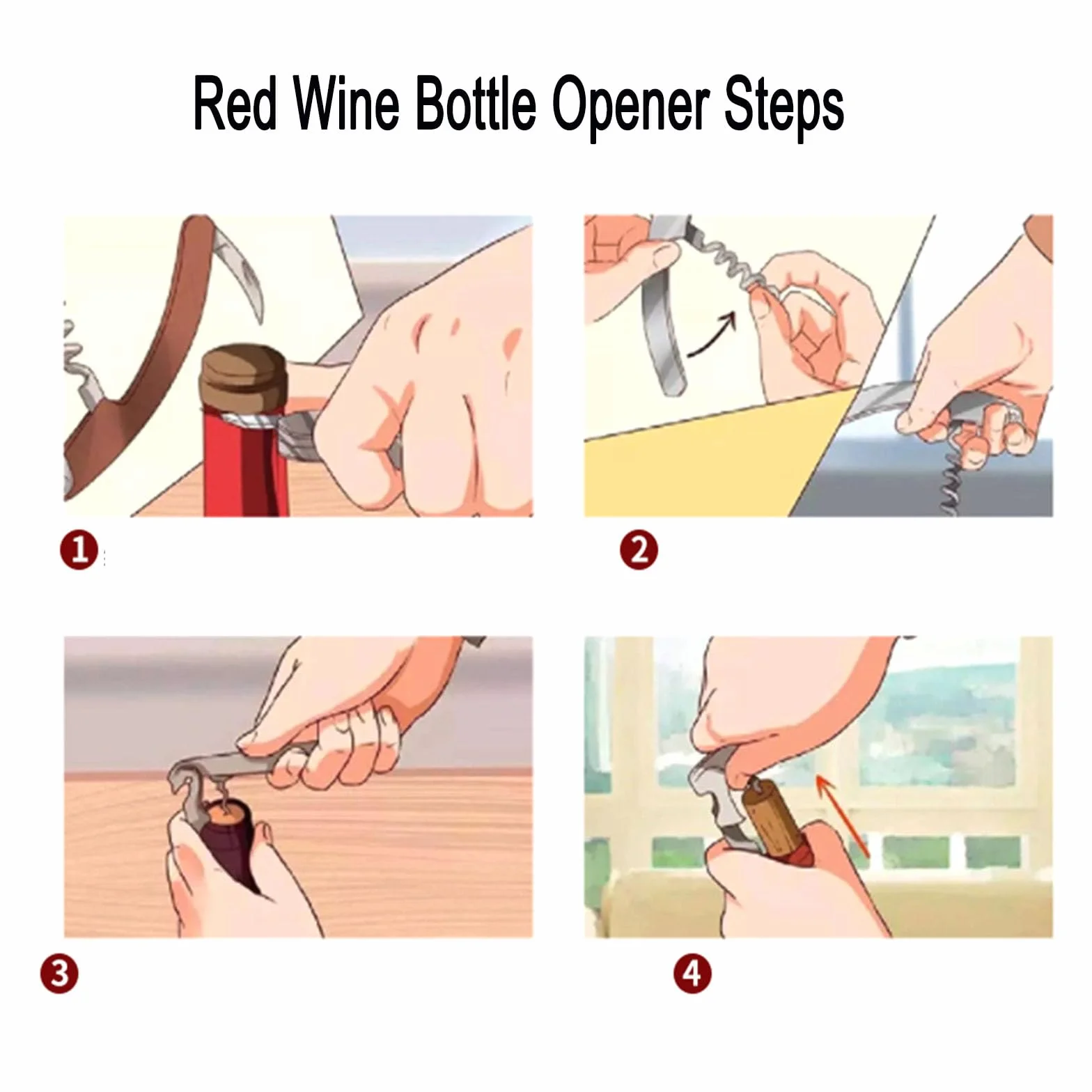 Abridor de Botellas de Vino 70G Acero Inoxidable Doble Bisagras Camarero Profesional Sacacorches