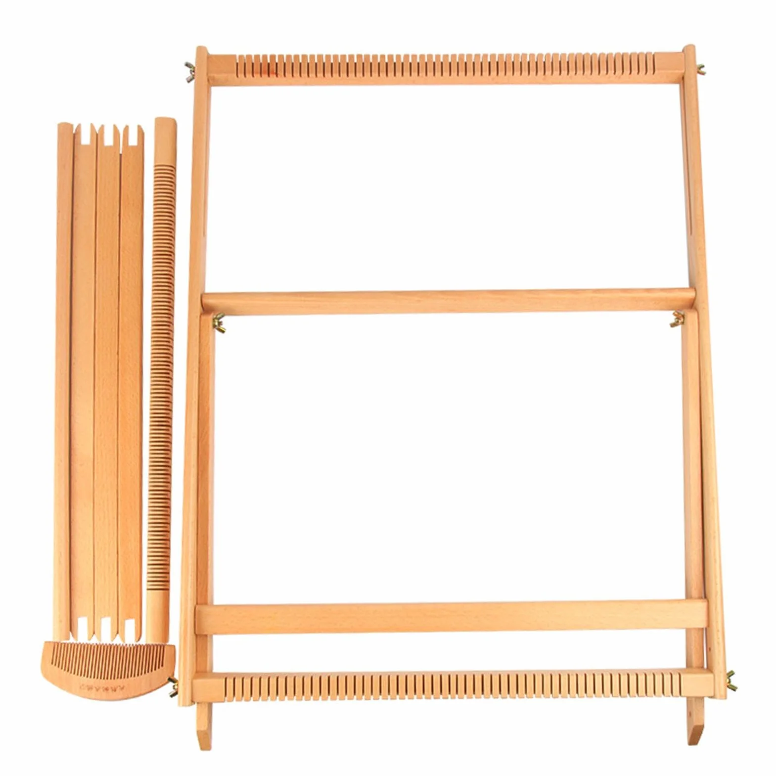 Marco de telar - Herramienta de tejido de madera, máquina de tejer | Kit de tejido de creativo para principiantes, herramienta de costura de telar textil multi-artesanía de madera, marco