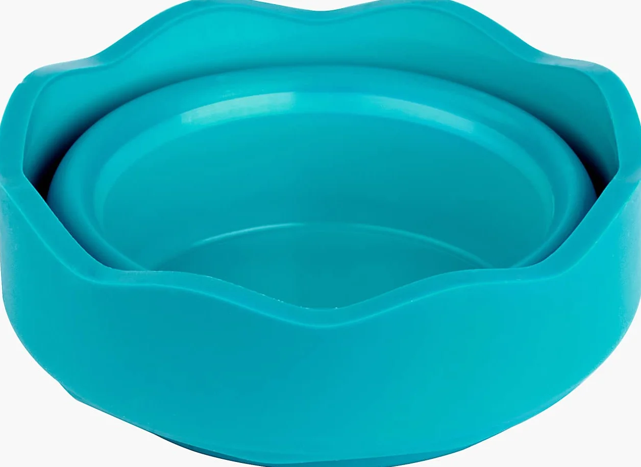 Faber-Castell 181580 Vaso de agua CLIC & GO turquesa 1 unidad