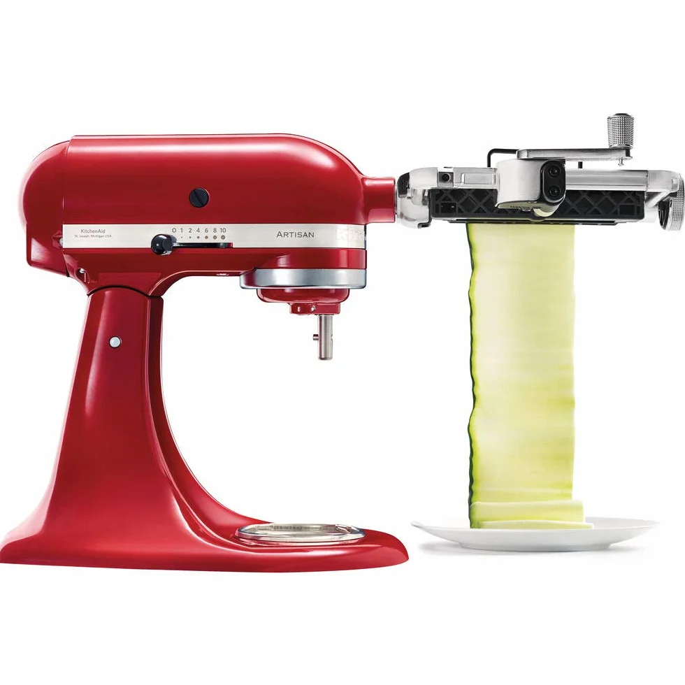 KitchenAid KSMSCA Eléctrico Rojo rebanadora - Cortafiambres (Rojo)