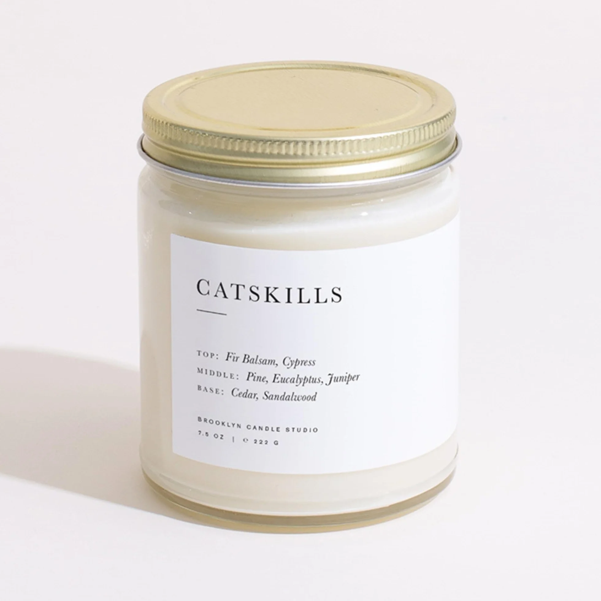 Brooklyn Candle Studio Catskills - Vela perfumada de lujo, cera de soja vegana, vertida a mano en los Estados Unidos, 50 horas de tiempo de combustión lenta, 7.5 onzas