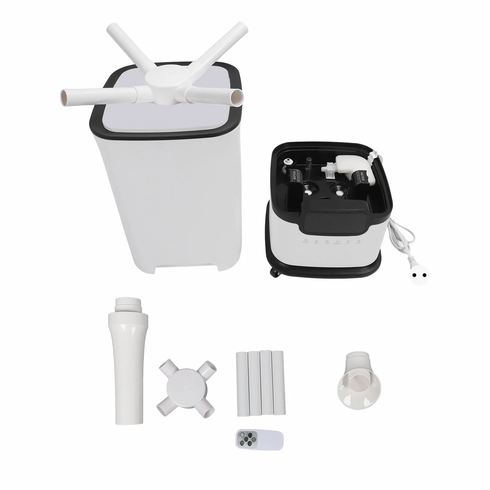 Humidificador Industrial, Humidificador para Todo el Hogar con Tapa Abatible de Sincronización Inteligente 100-240 V para Almacén (Enchufe de la UE)