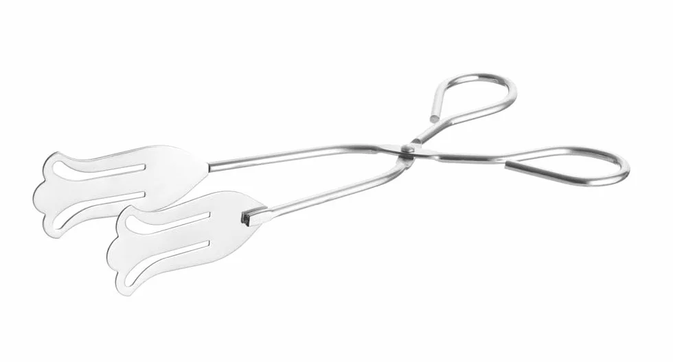 HENDI Pinzas de Repostería y Pastelería, para Servir Pasteles y Alimentos, Cocina, Buffet, Aptas para El Lavavajillas, 220 mm, Acero Inoxidable (Paquete de 10)