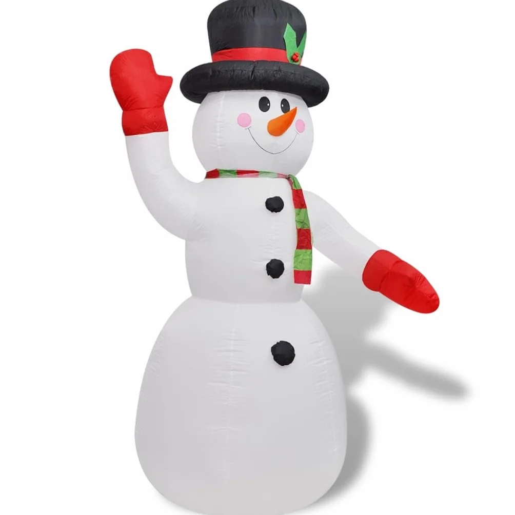 vidaXL Muñeco de Nieve Inflable 240 cm