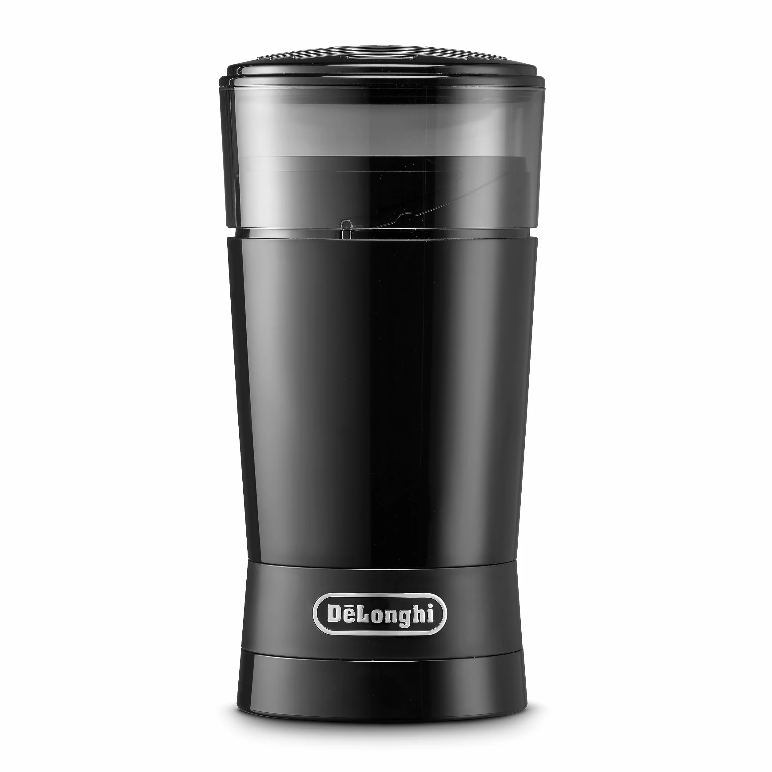 De'Longhi KG200 - Molinillo de café eléctrico, hoja de acero inoxidable, capacidad de grano de café de 90 g, color negro