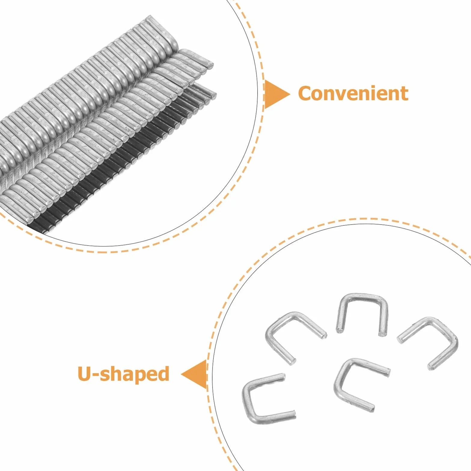 Pinzas de Cierre para Salchichas U506 de Aluminio, 4400 Unidades | Mini Clips, Compatibles Máquina Cortadora Salchichas, Sellado Seguro, Resistentes al Desgaste