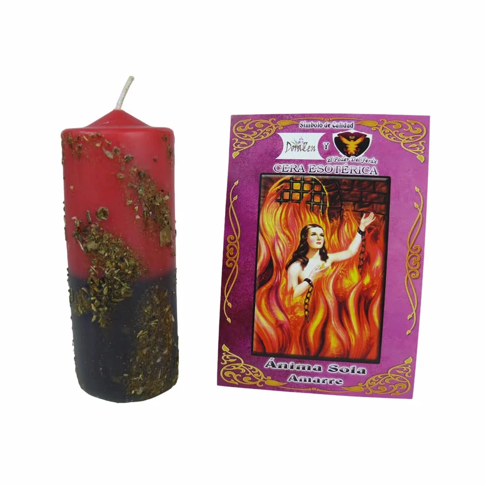DORAZEN Velón esotérico herbóreo Ánima Sola - Ritual místico para amarrar al ser Amado