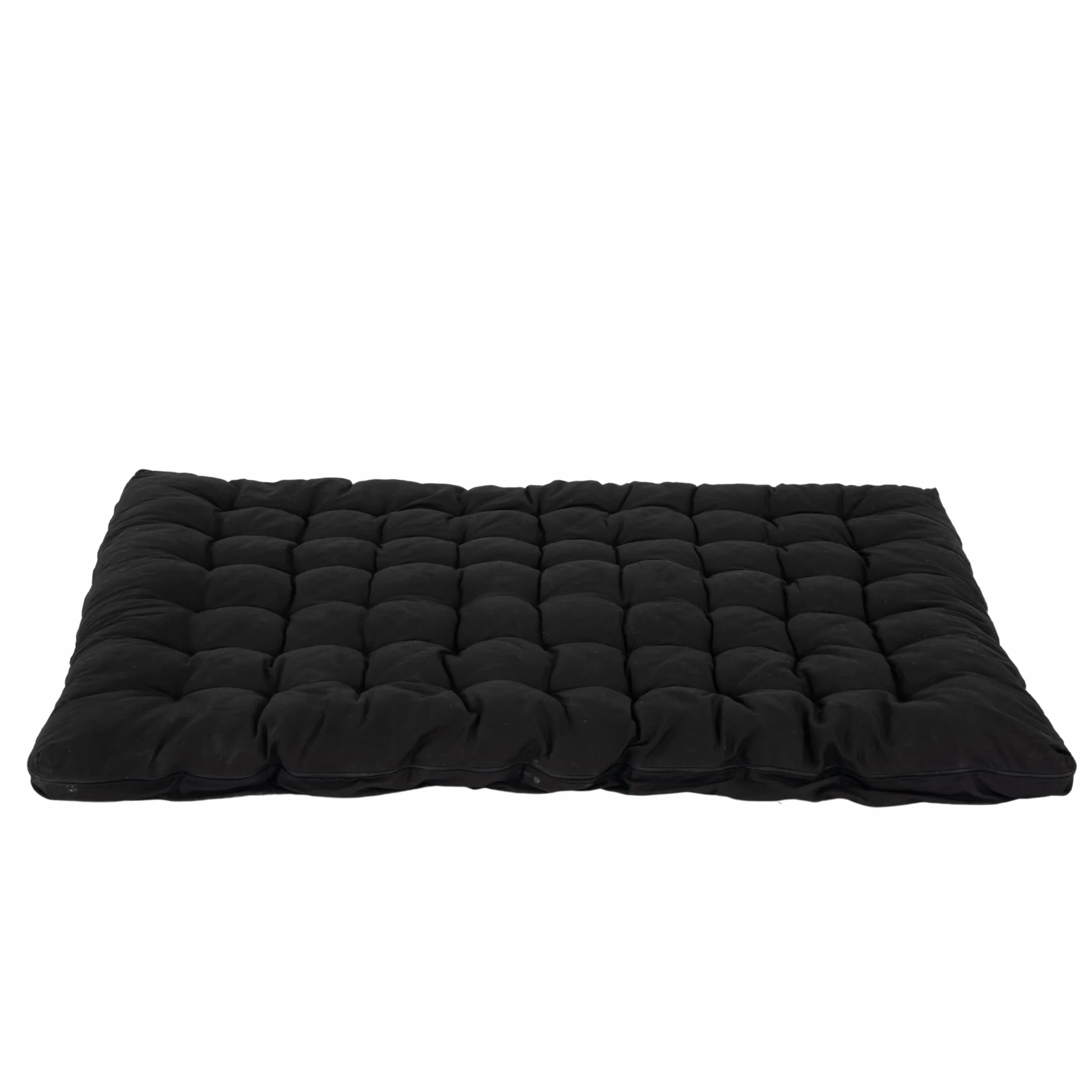 MEUBLE Cosy Futón Portátil Plegable de 2 Plazas, Colchón 135 x 190 x 10 cm, Negro