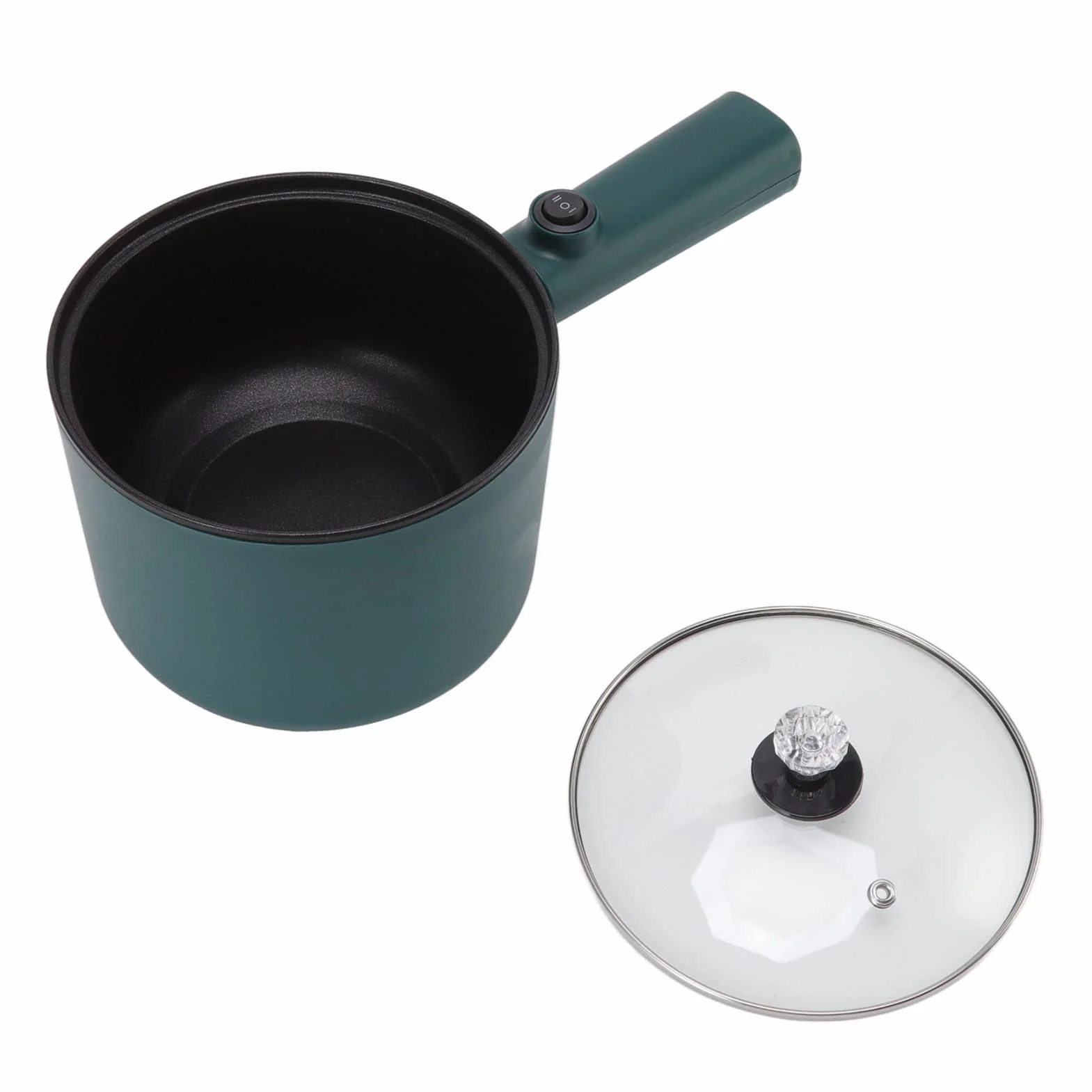 TOPINCN Olla de Cocina Eléctrica 1.8L Antiadherente Grado Alimenticio 2 Modos 6 Funciones