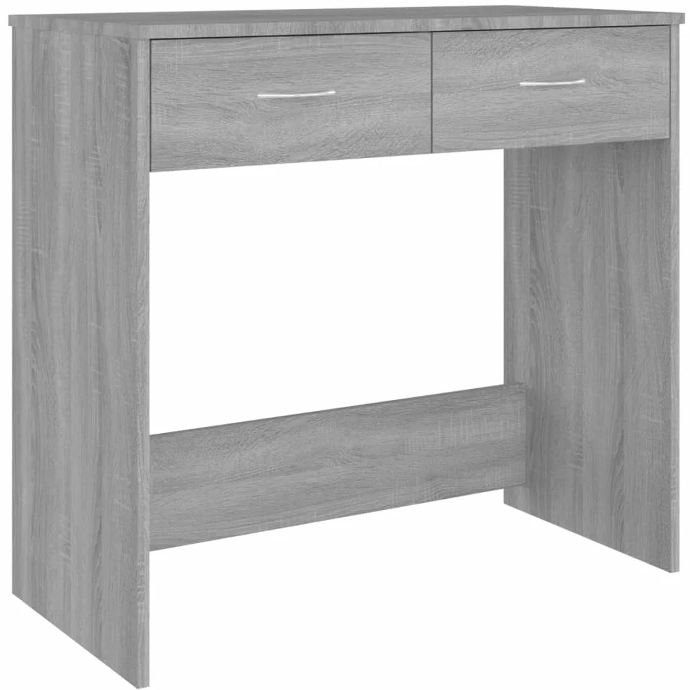 vidaXL Escritorio de Madera contrachapada Gris Sonoma 80x40x75 cm