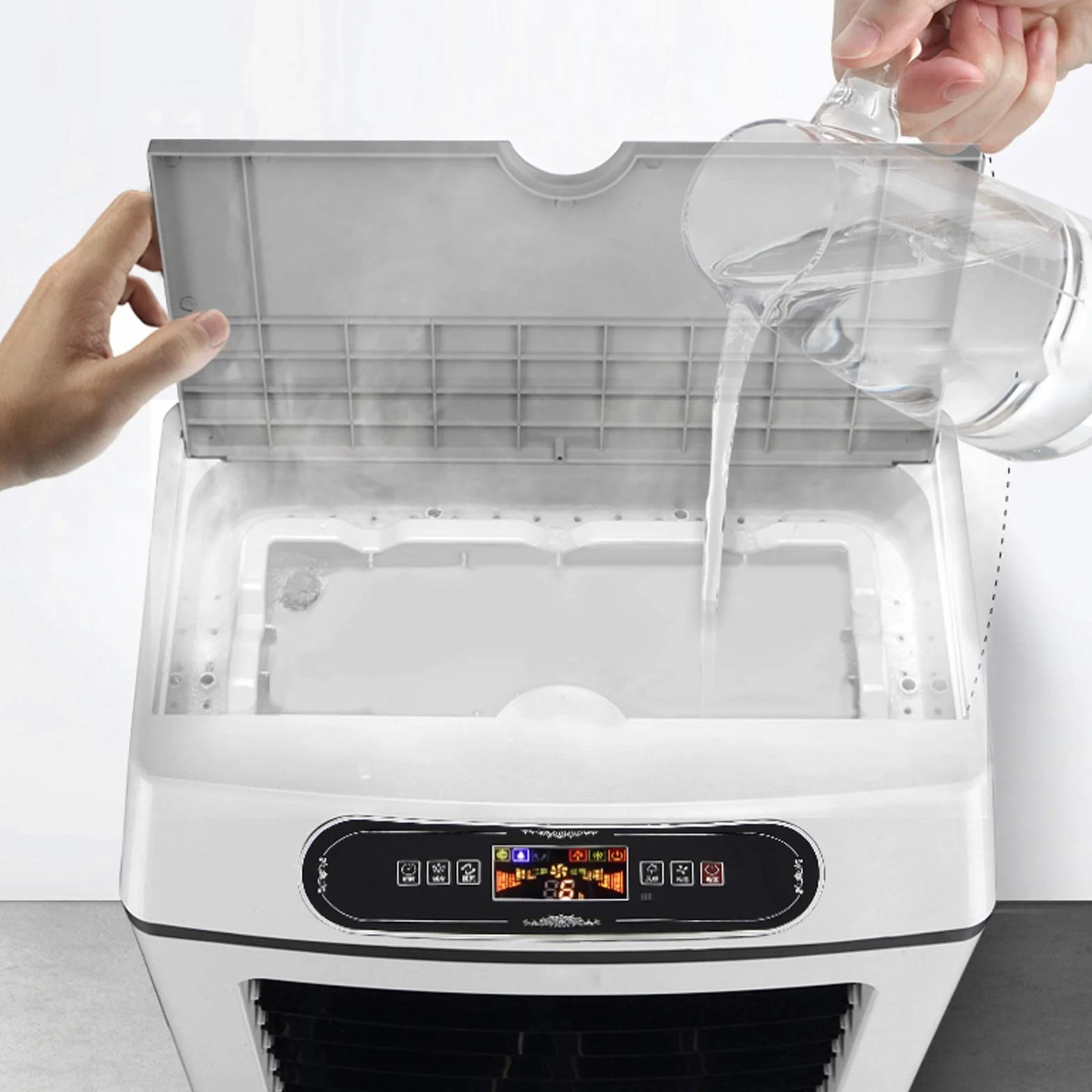 humidificadores Humidificador ultrasónico para Habitaciones Grandes, humidificadores de llenado Superior de 35 l con Control Remoto, humidificador de Aire de Apagado automático sin Agua