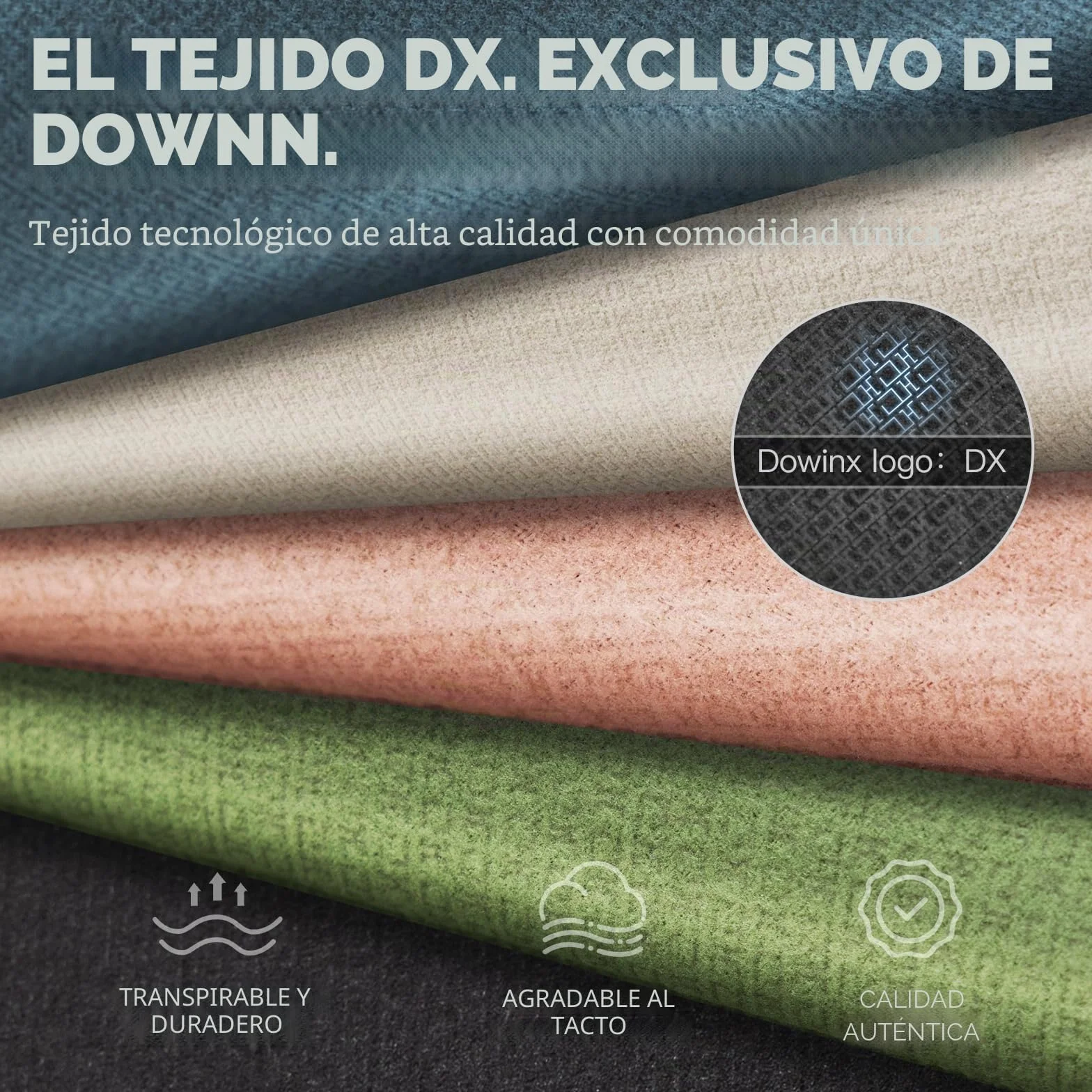 Dowinx Silla Gaming de Tela con Reposapiés Abatible y Extraíble, Silla Ergonómica para Oficina con Cojín de Gel y Muelles Ensacados, Silla Gamer Reclinable con Soporte Lumbar, para Adultos, Negro