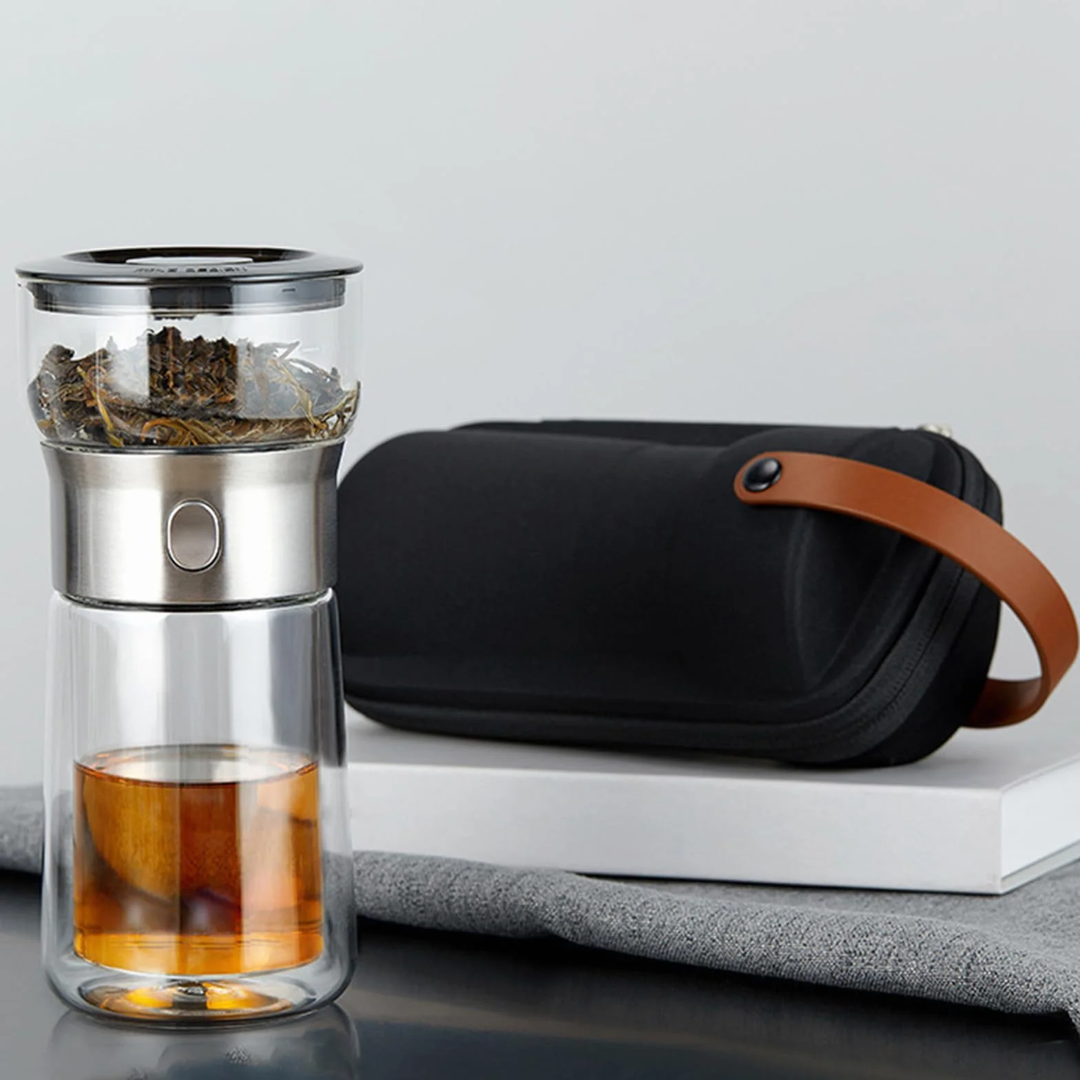 Taza Infusora de té Lista para presentar Que resalta la Estructura de elaboración de Cerveza con Grifo Simple, excelente para los Amantes del té Regalo