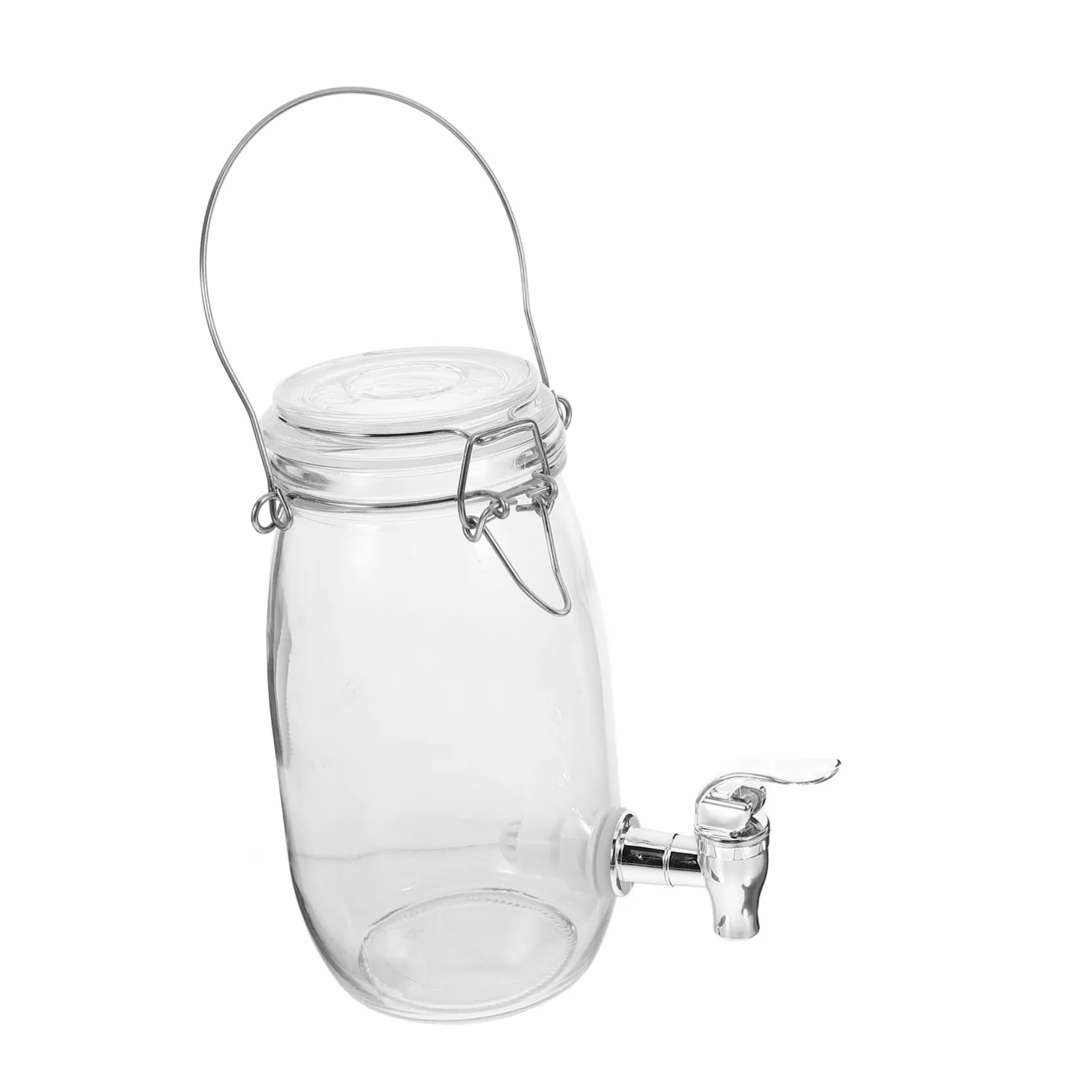 TOYANDONA Dispensador de Bebidas con Grifo 1.5l Vidrio Transparente Abs Práctico para Hogar y Bar Almacenamiento Bebidas Refrescos