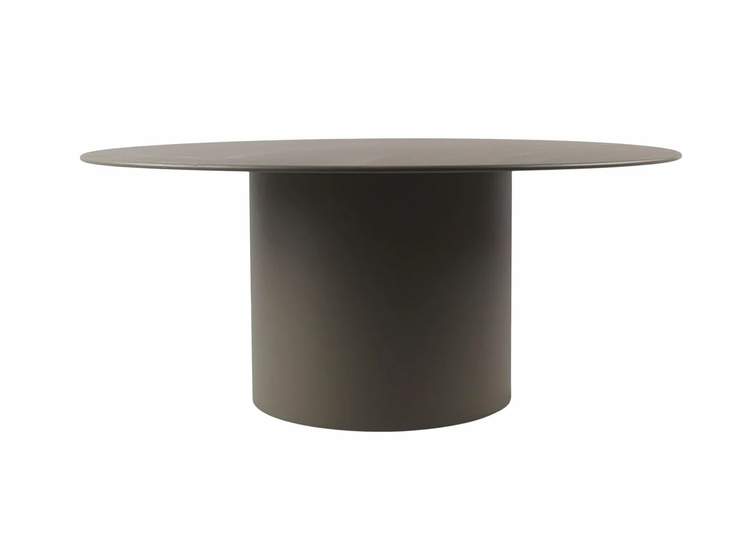 Venta-única - Mesa baja de metal - Caqui - JOVENIA
