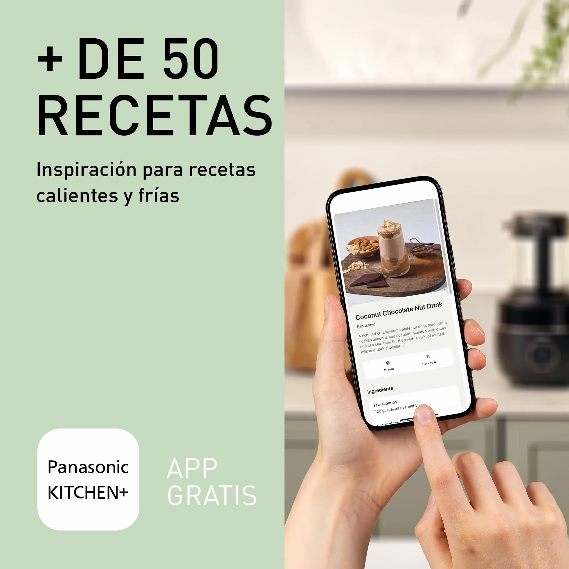 Panasonic MX-HG4401KXE Licuadora y Maquina para Sopa 1.2L 800W 9 Modos Automaticos 10 Velocidades Negro