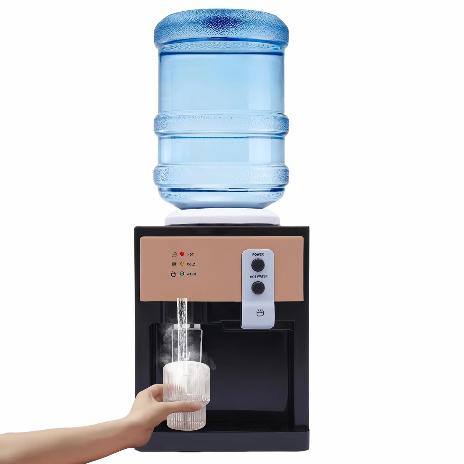 Dispensador de agua independiente Dispensador de agua caliente y fría eléctrico para bebidas de agua fría y caliente dispensador de agua potable oficina hogar dispensador de agua caliente