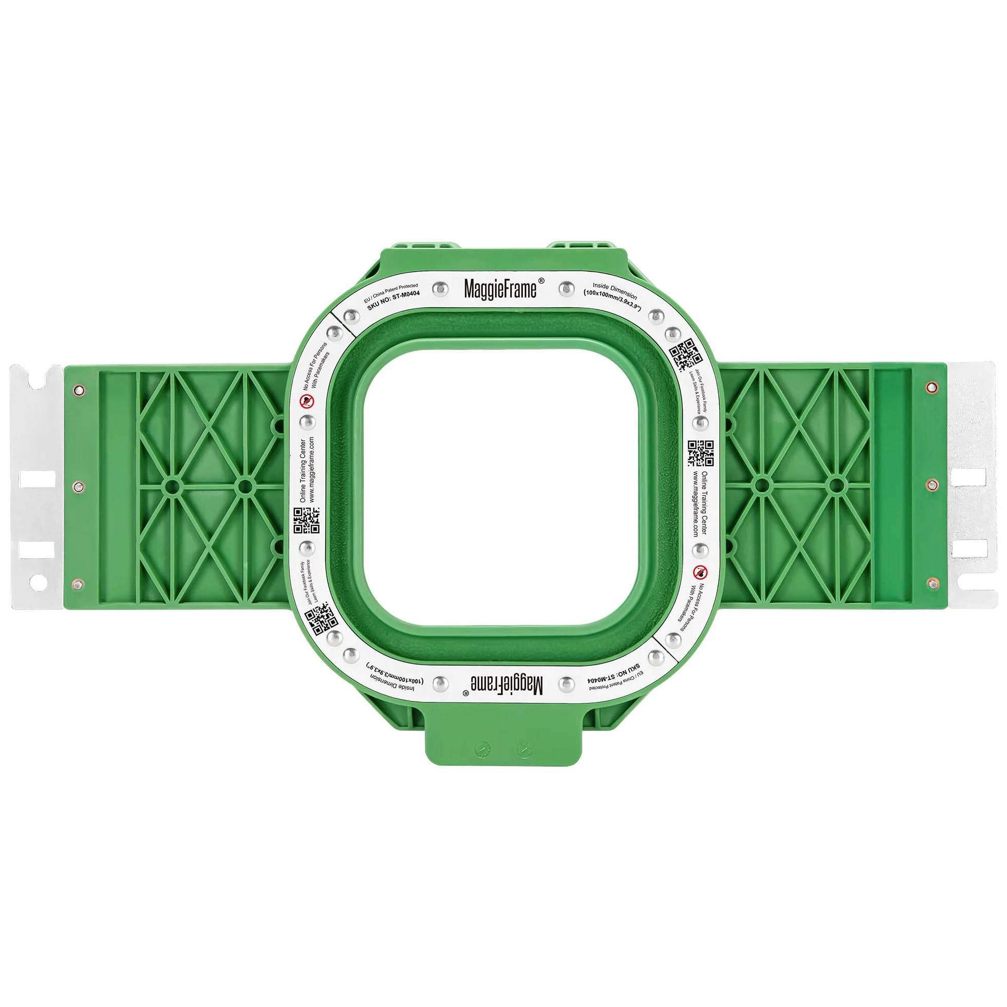Brewland Bastidor de bordado magnético 100x100mm para Janome MB7 MB4S MB4 | Compatible con Janome MB7S; 3.9x3.9inch